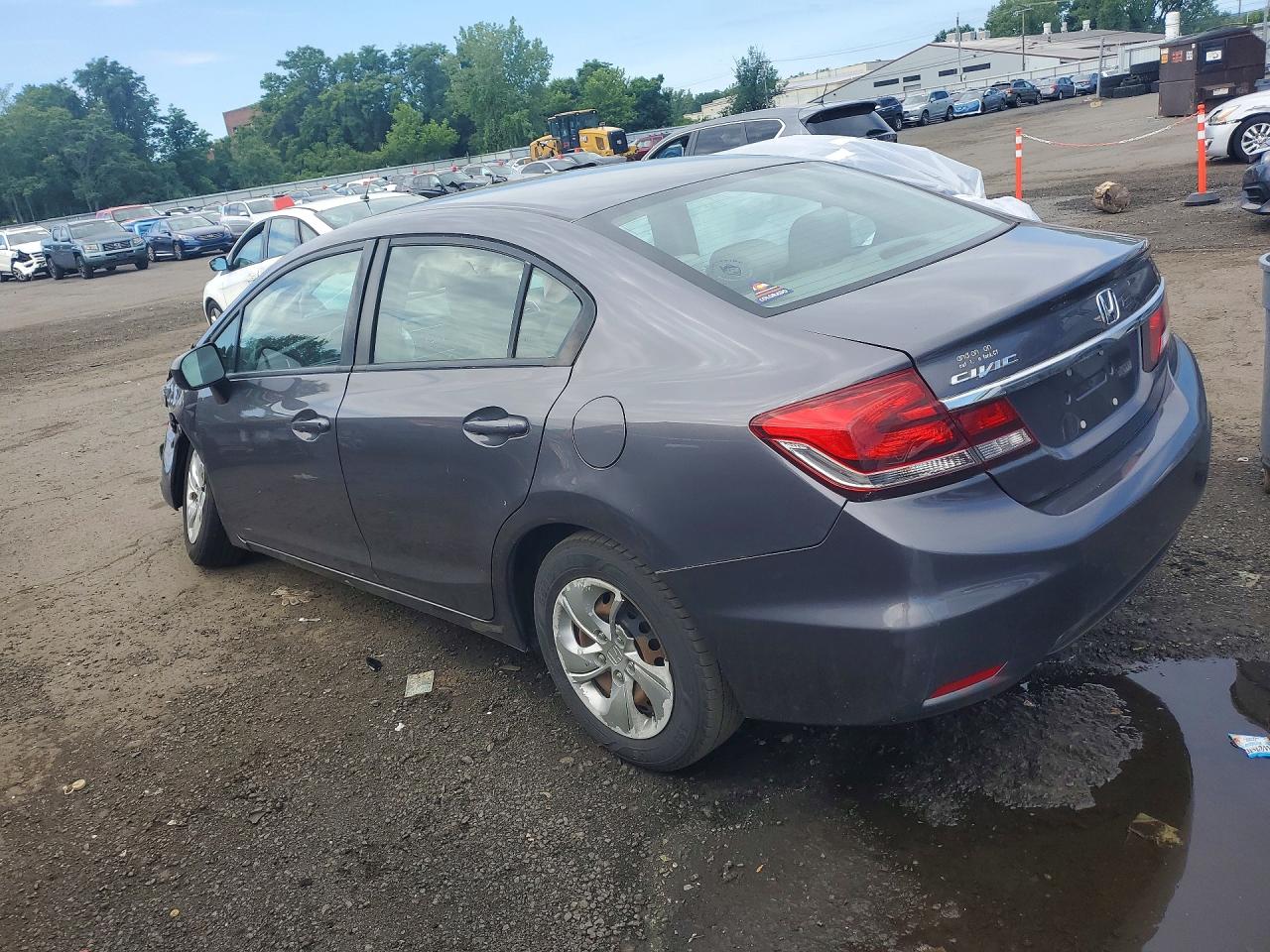 2015 Honda Civic Lx Gray vin: 19XFB2F52FE223188