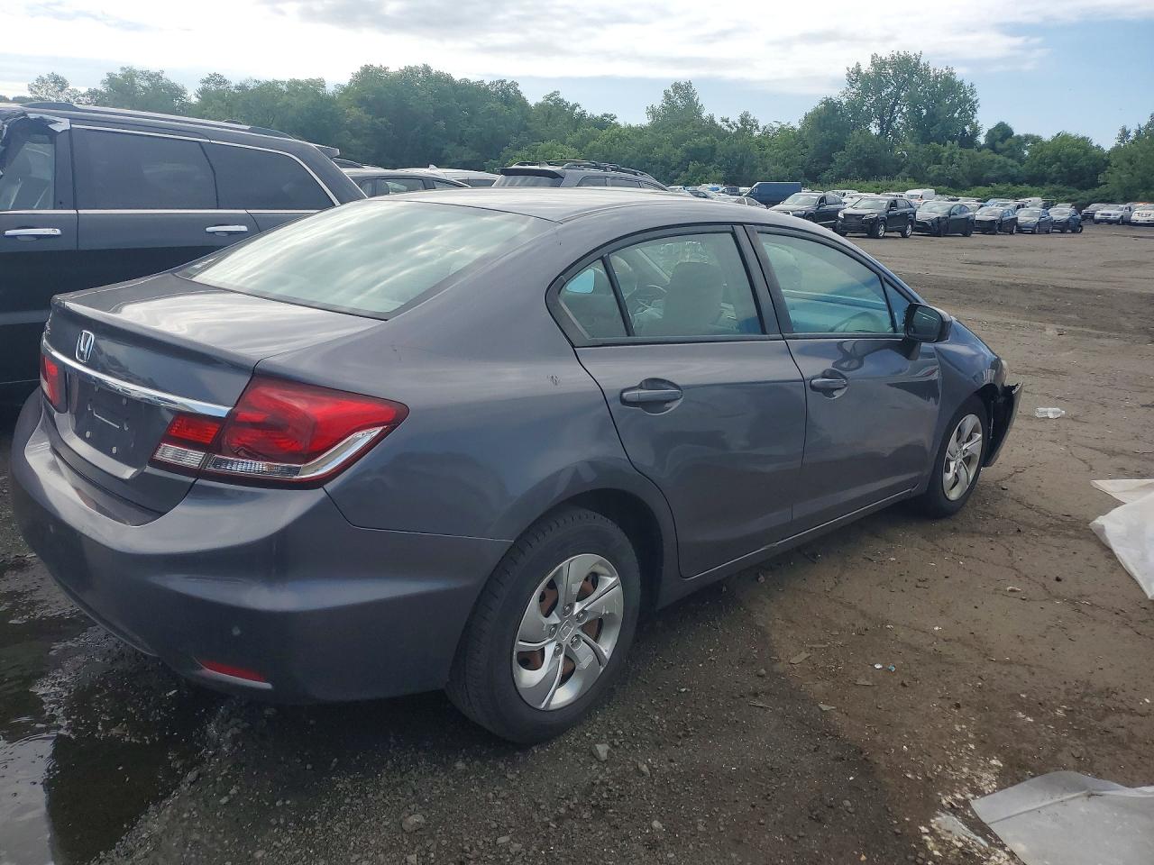 2015 Honda Civic Lx Gray vin: 19XFB2F52FE223188