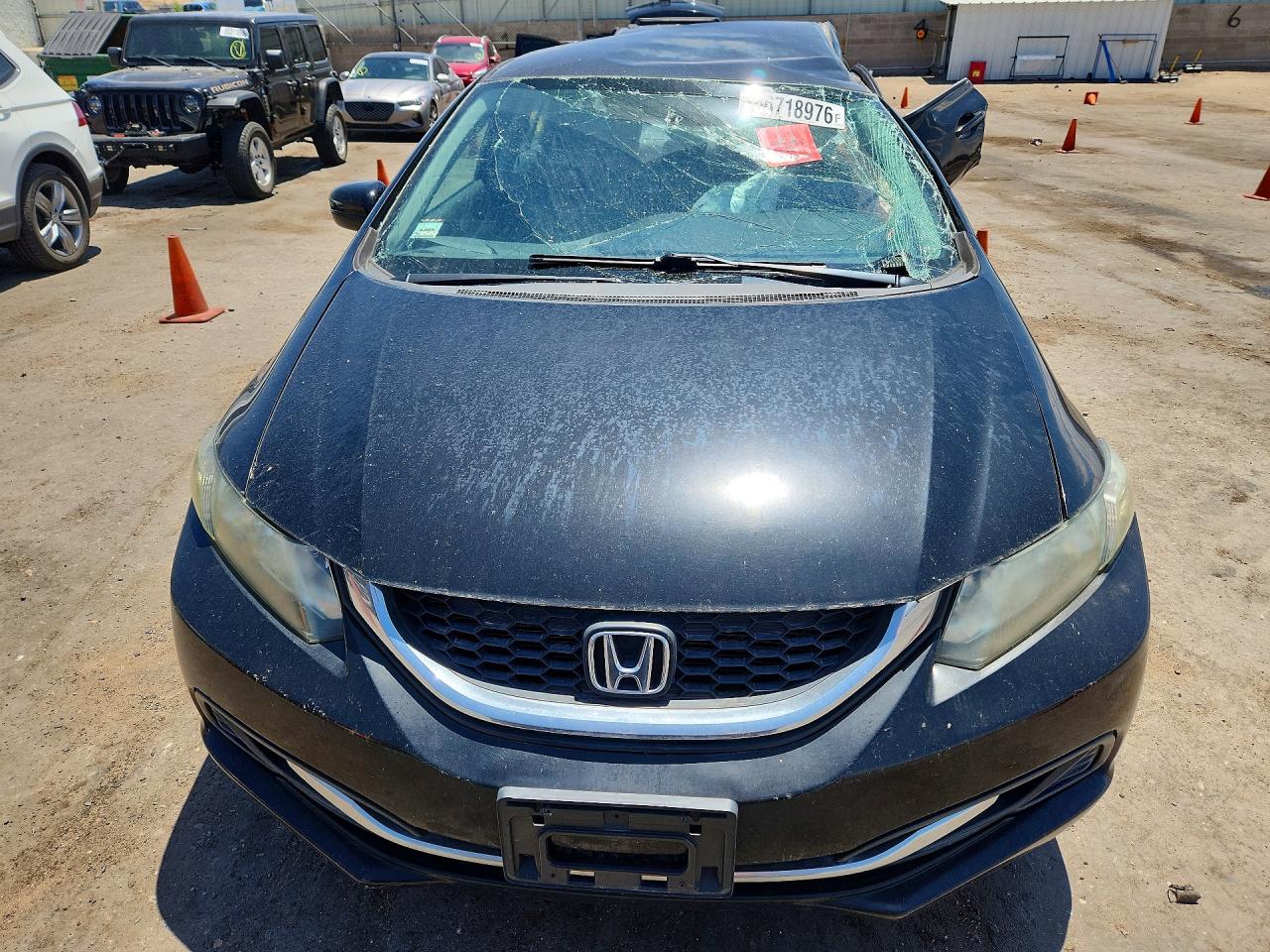 2015 Honda Civic Lx Black vin: 19XFB2F52FE250181