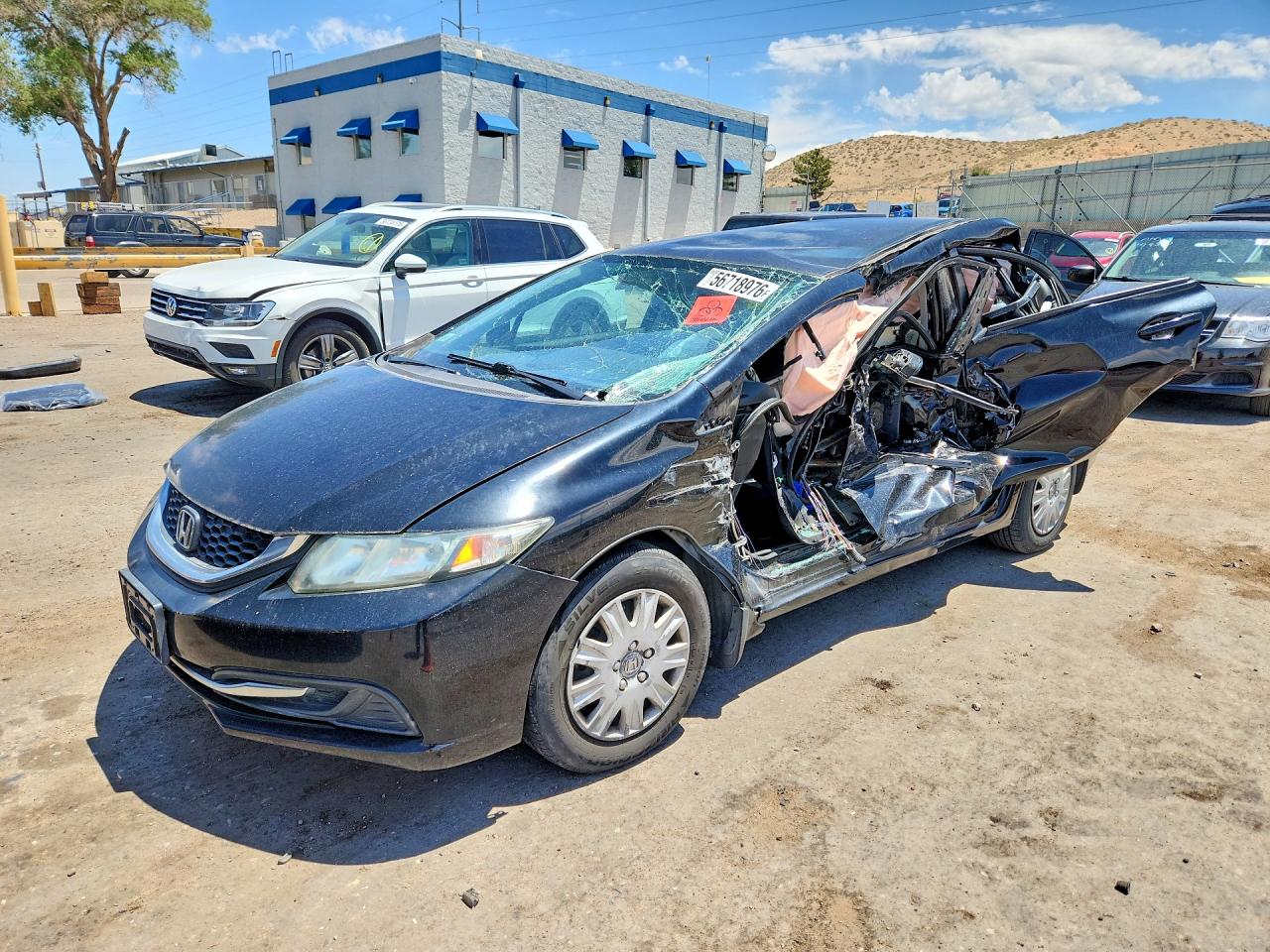 2015 Honda Civic Lx Black vin: 19XFB2F52FE250181
