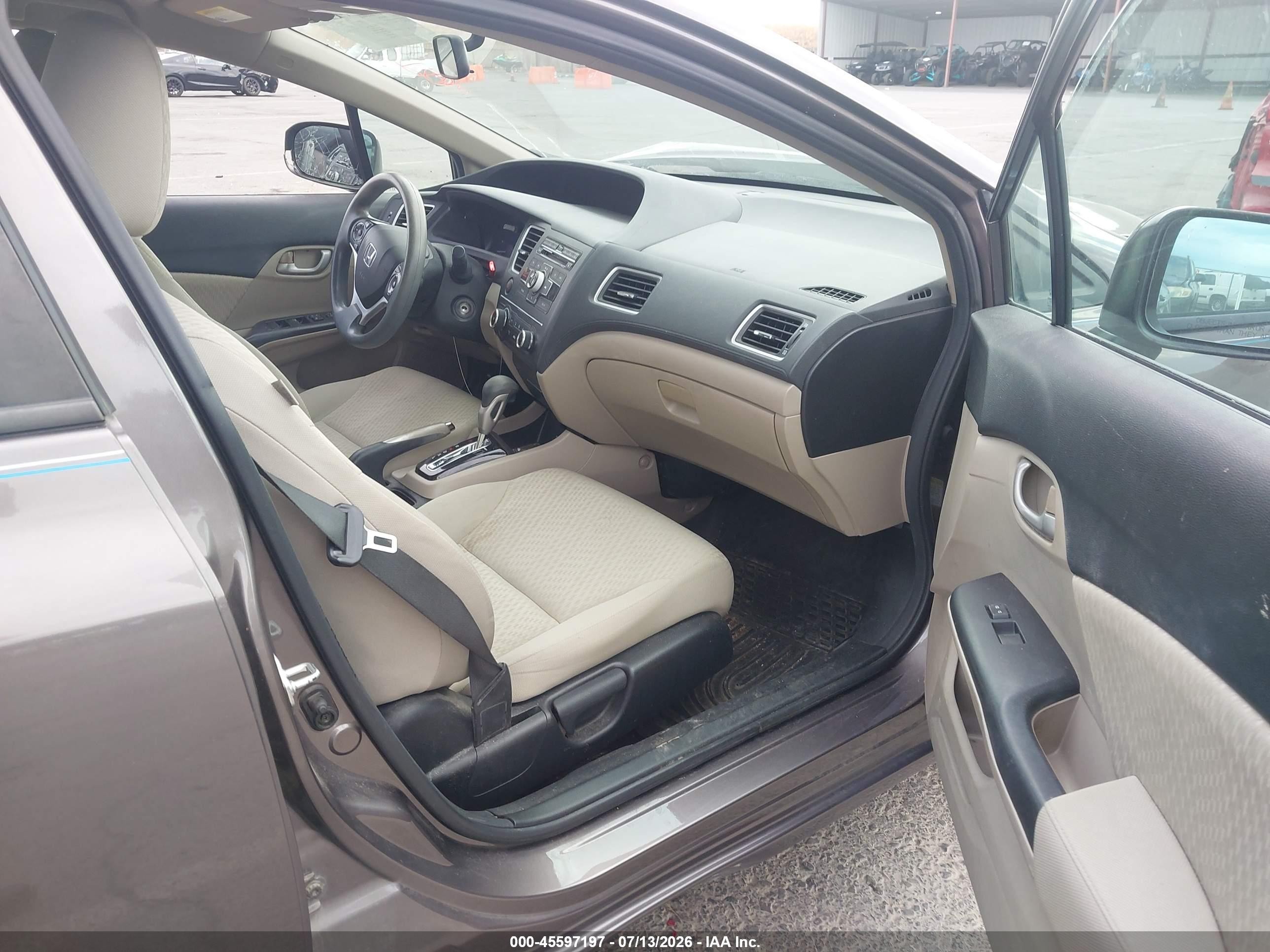 2015 Honda Civic Lx Gray vin: 19XFB2F52FE262301