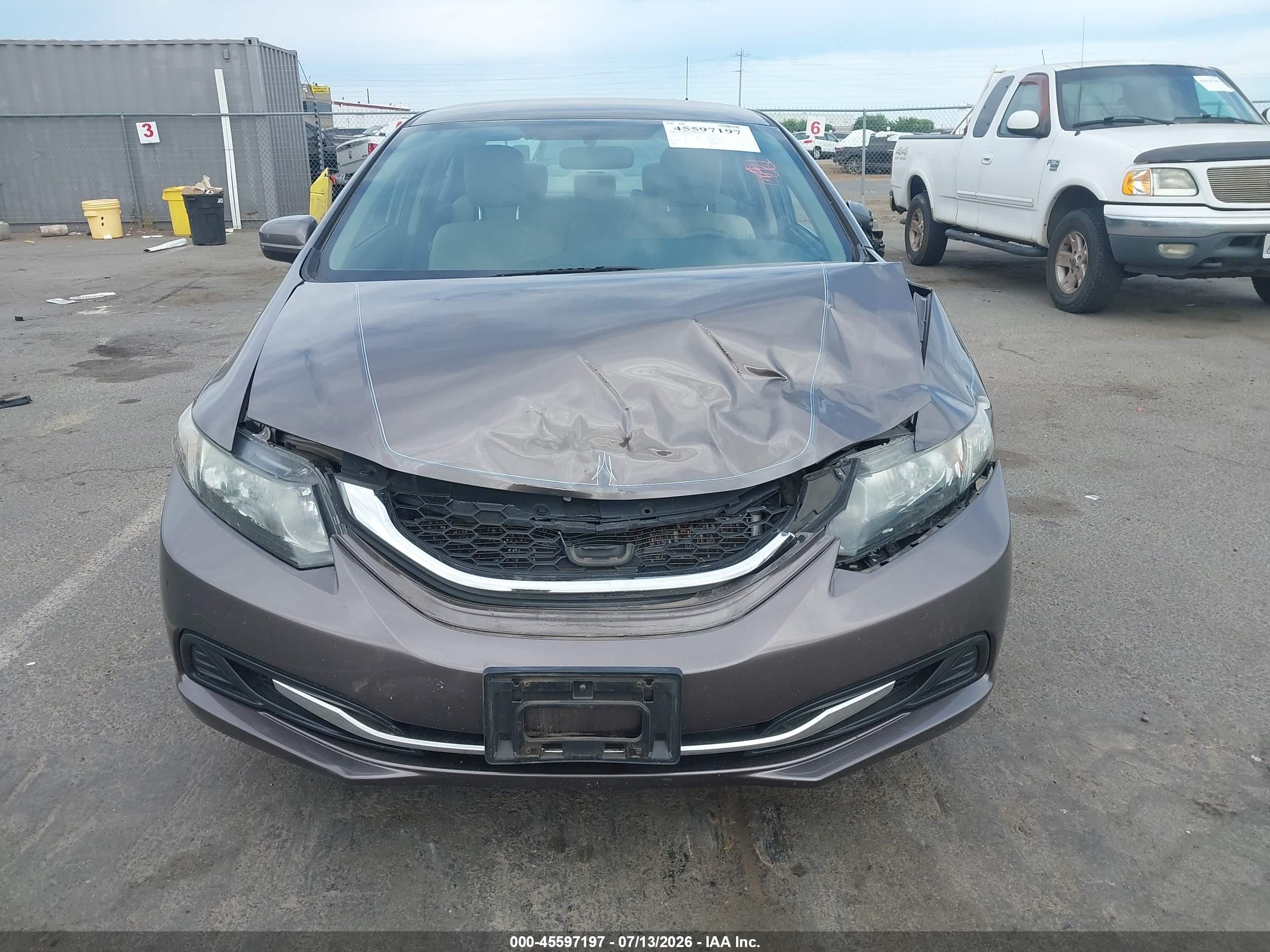 2015 Honda Civic Lx Gray vin: 19XFB2F52FE262301