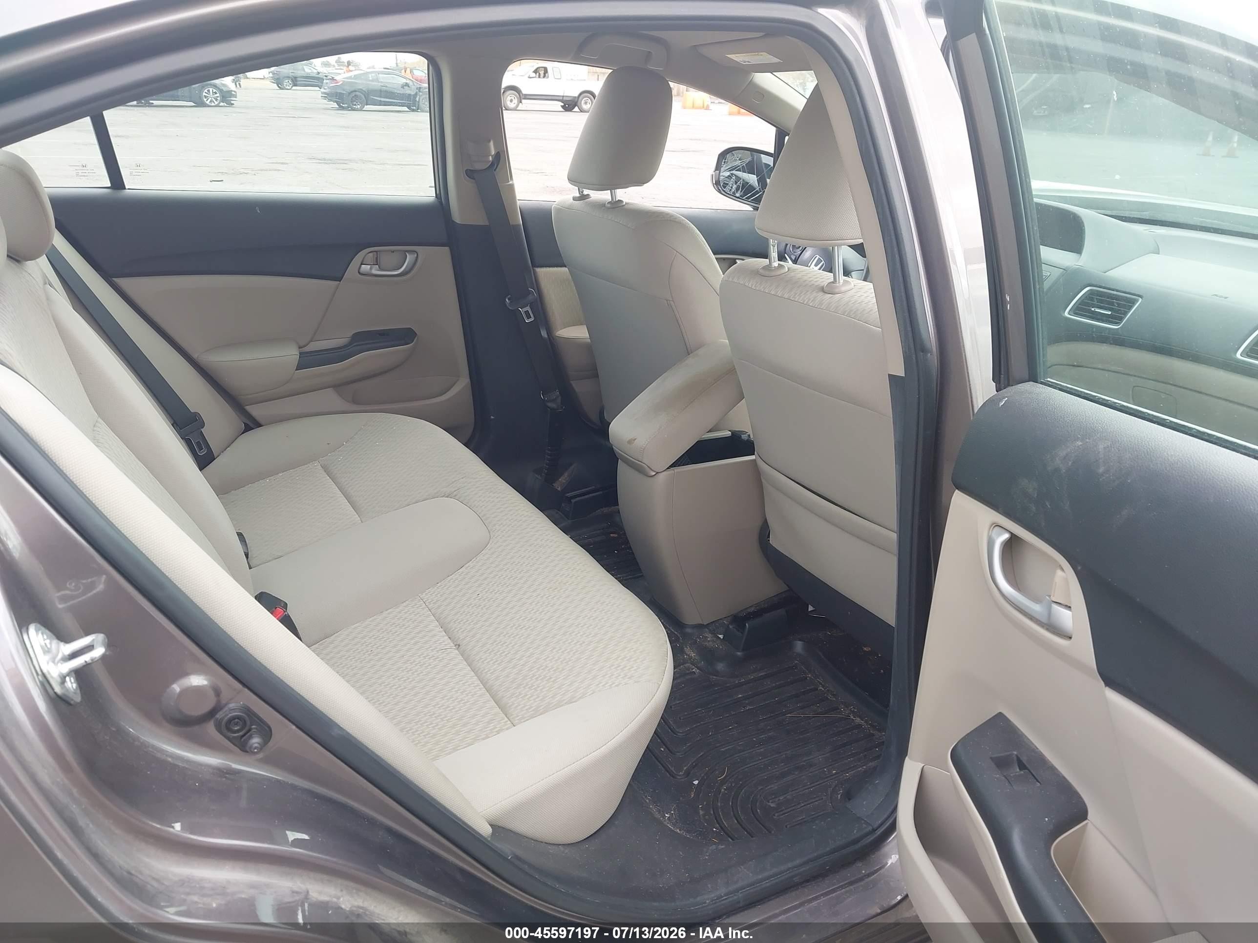 2015 Honda Civic Lx Gray vin: 19XFB2F52FE262301