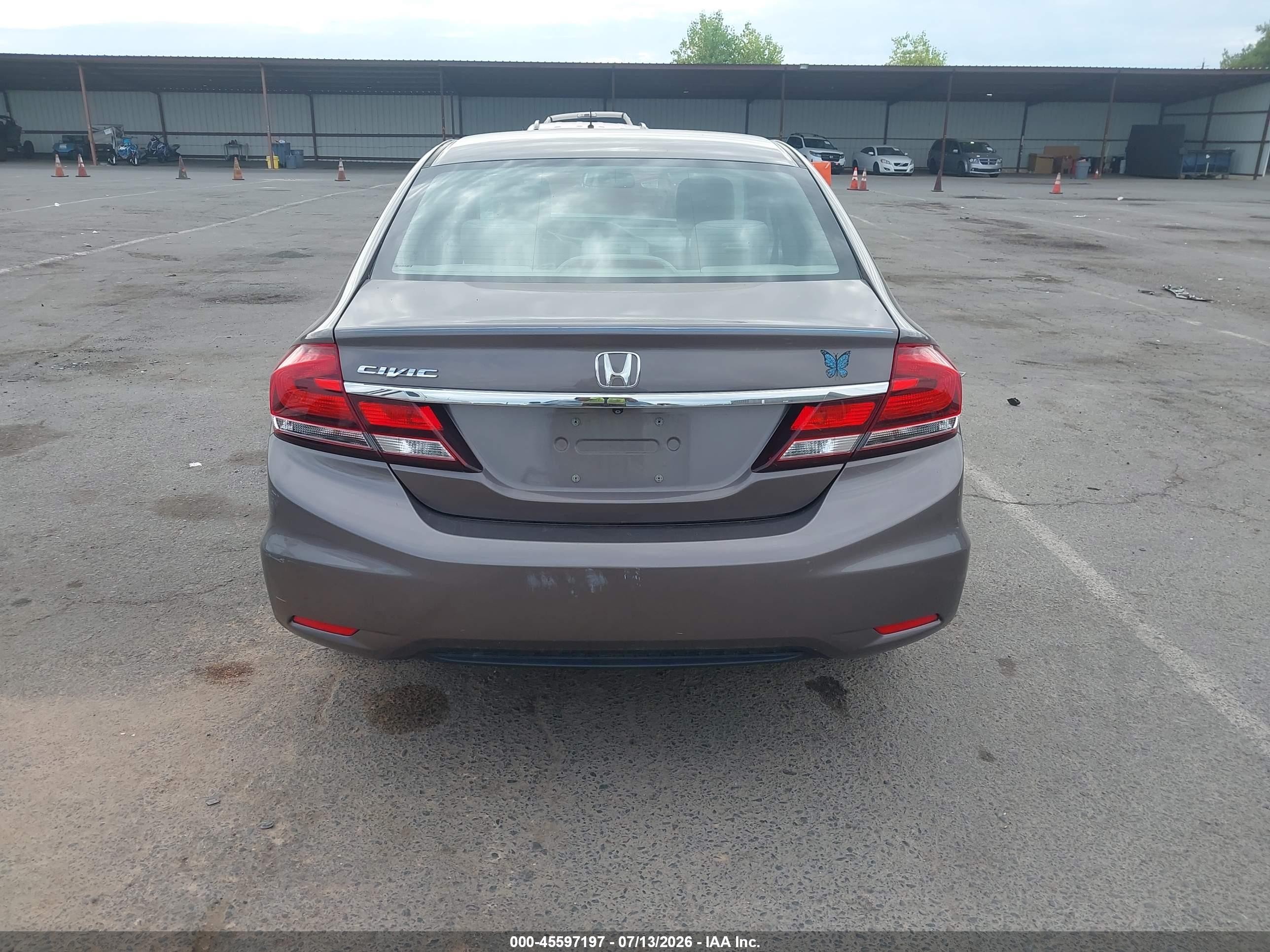 2015 Honda Civic Lx Gray vin: 19XFB2F52FE262301
