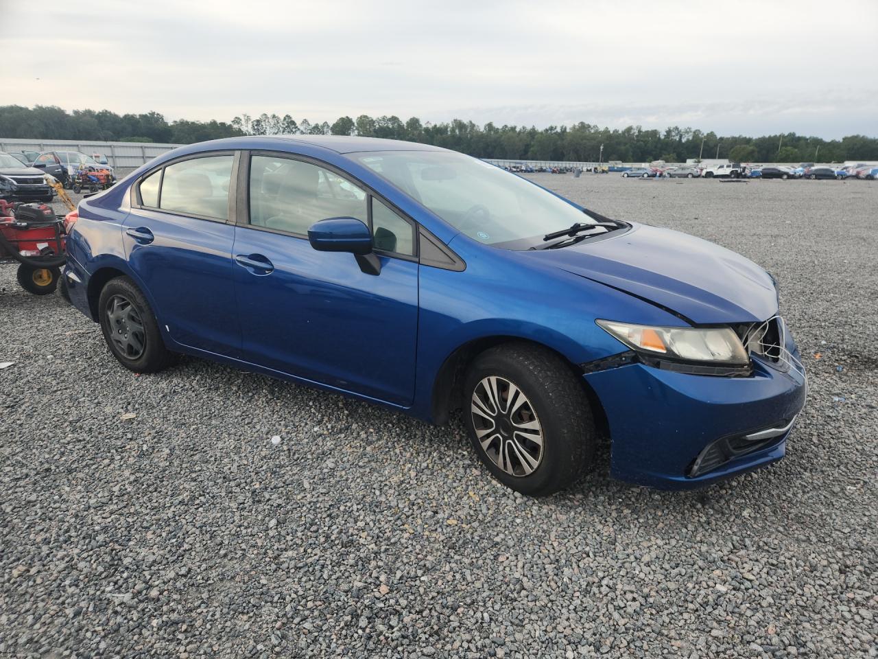 2015 Honda Civic Lx Blue vin: 19XFB2F52FE269815
