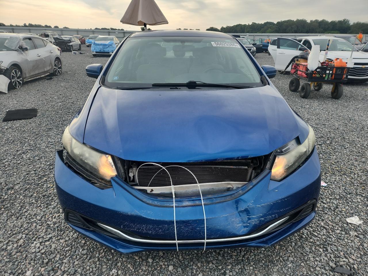 2015 Honda Civic Lx Blue vin: 19XFB2F52FE269815