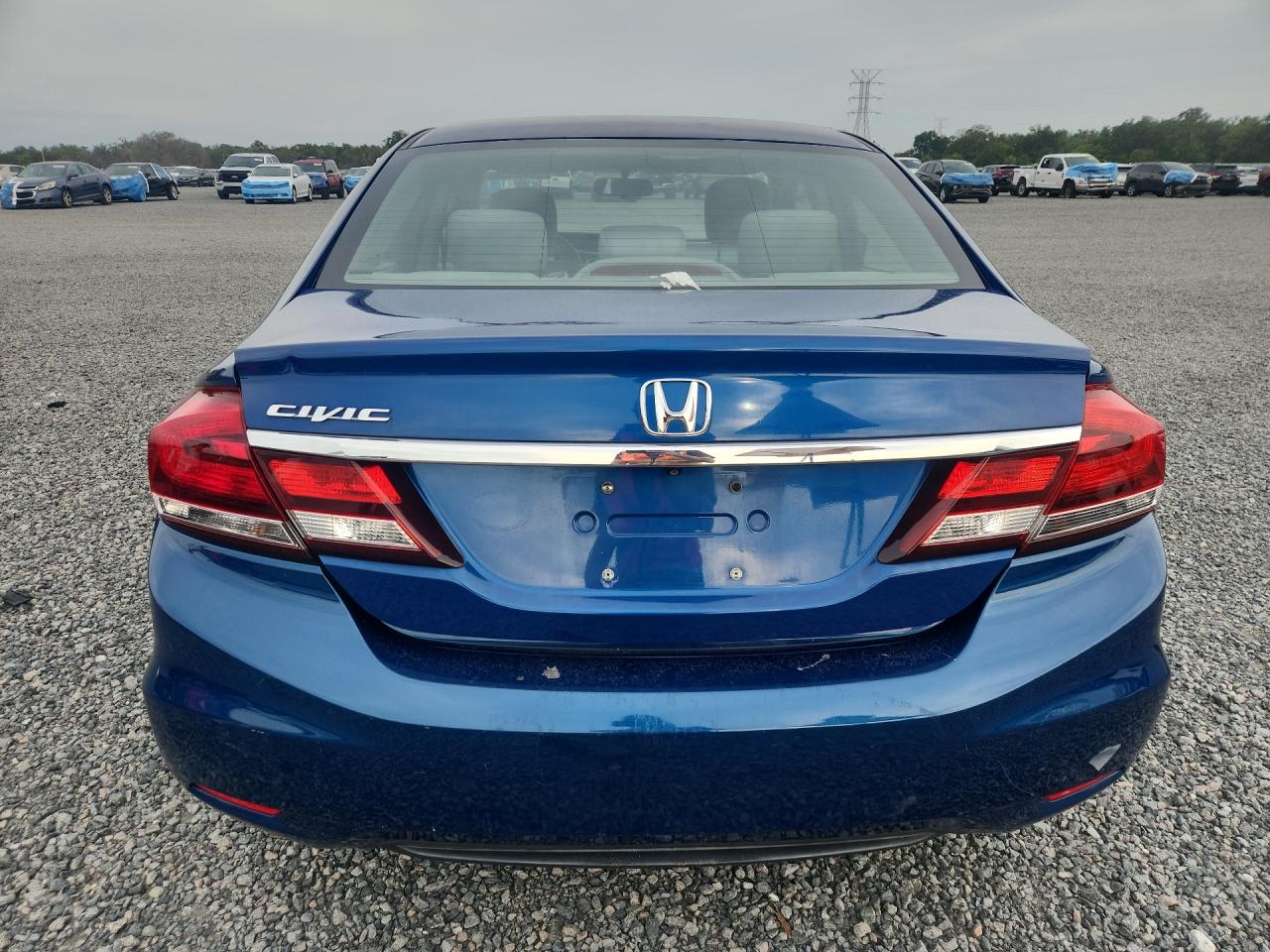2015 Honda Civic Lx Blue vin: 19XFB2F52FE269815
