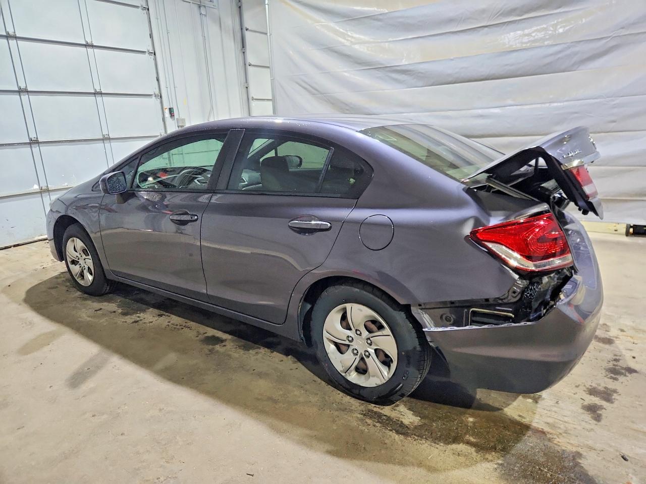 2015 Honda Civic Lx Gray vin: 19XFB2F52FE276280