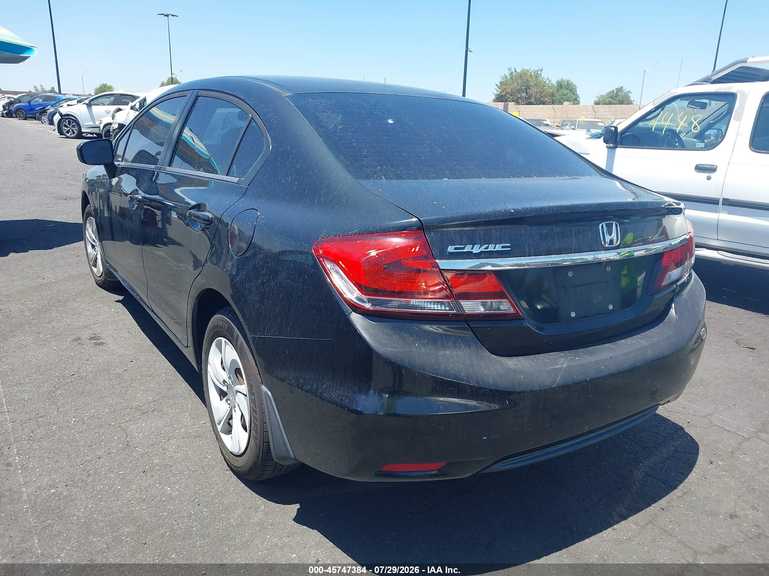 2015 Honda Civic Lx Black vin: 19XFB2F52FE278384
