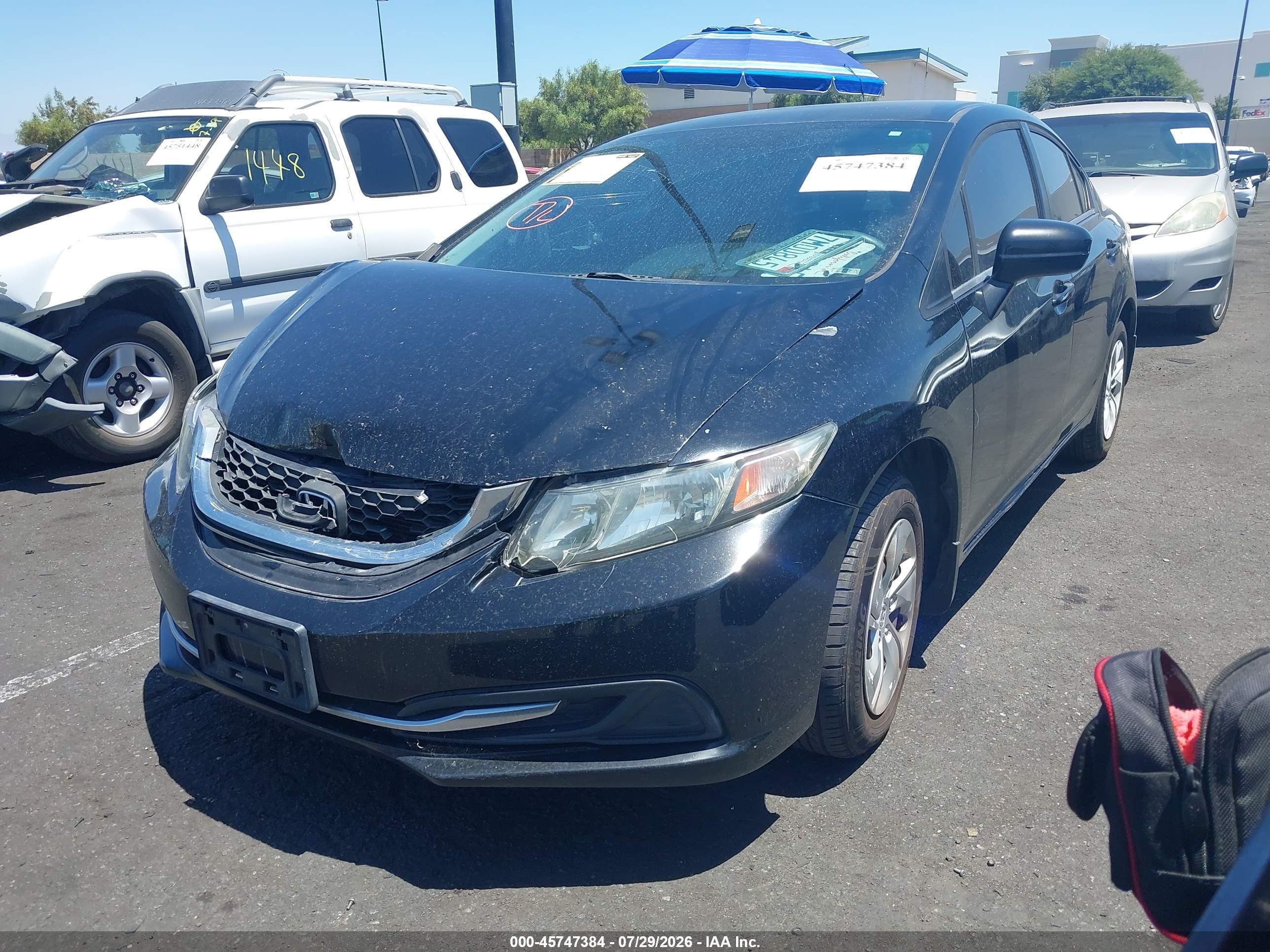 2015 Honda Civic Lx Black vin: 19XFB2F52FE278384