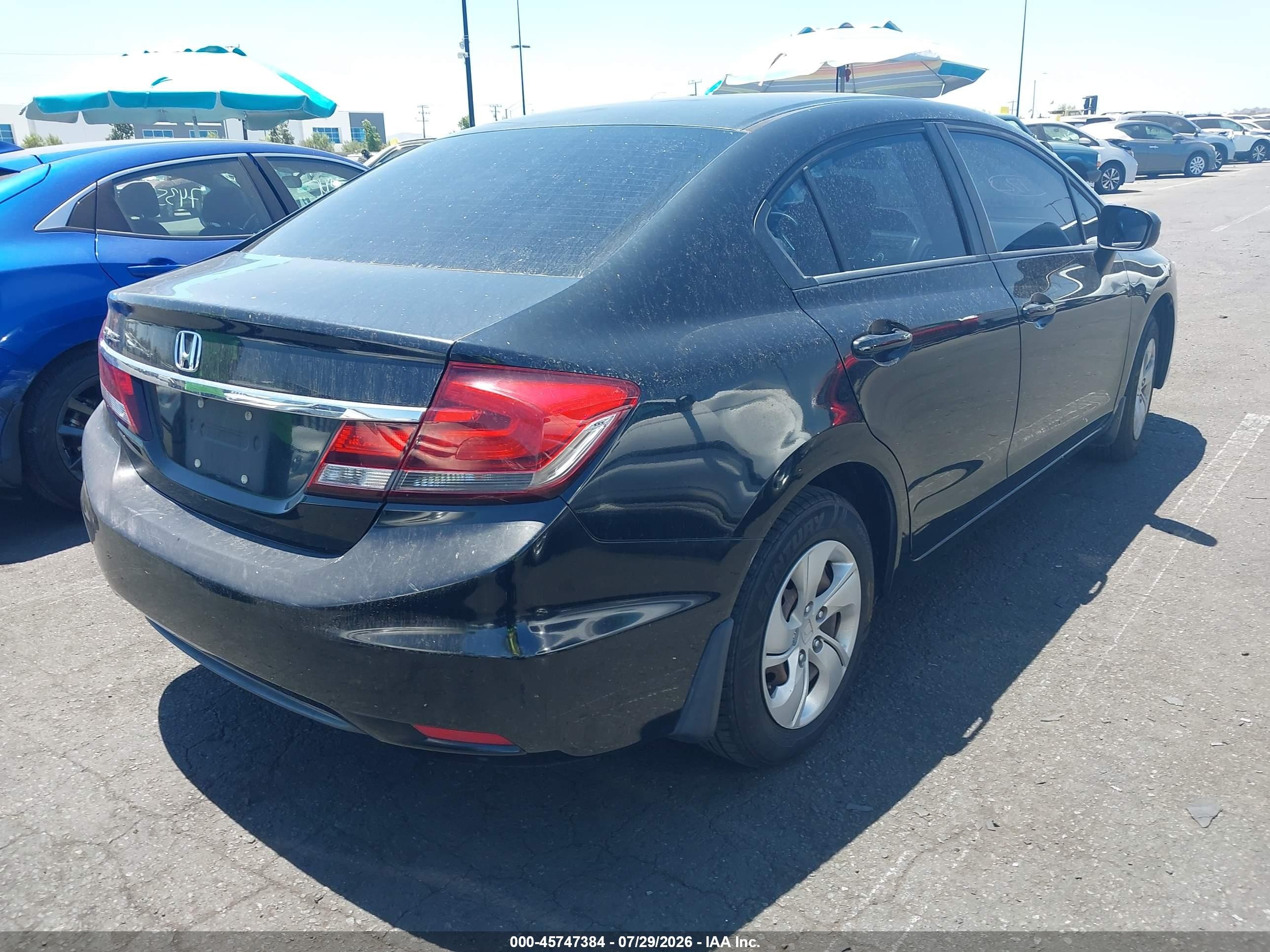 2015 Honda Civic Lx Black vin: 19XFB2F52FE278384