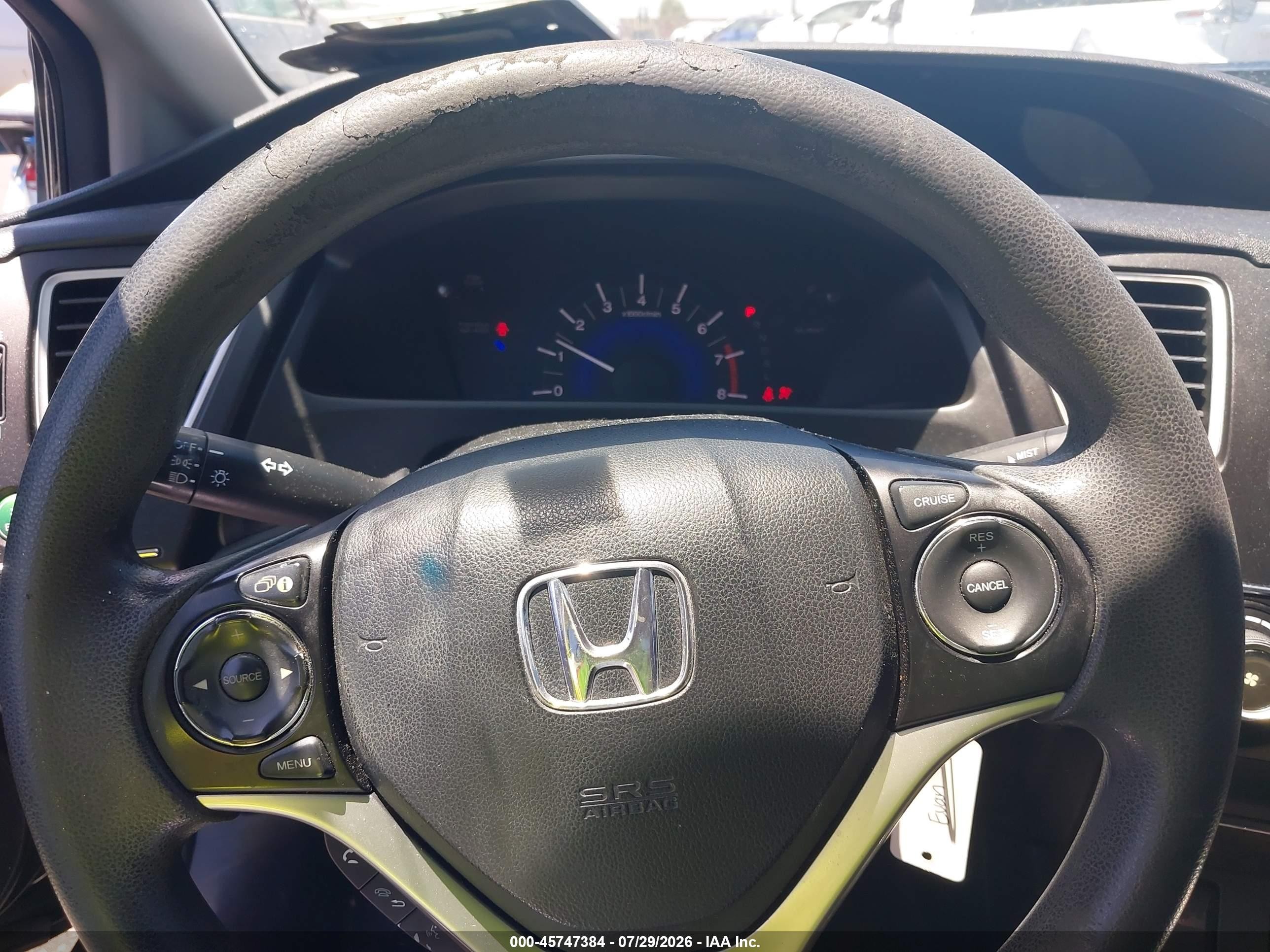 2015 Honda Civic Lx Black vin: 19XFB2F52FE278384