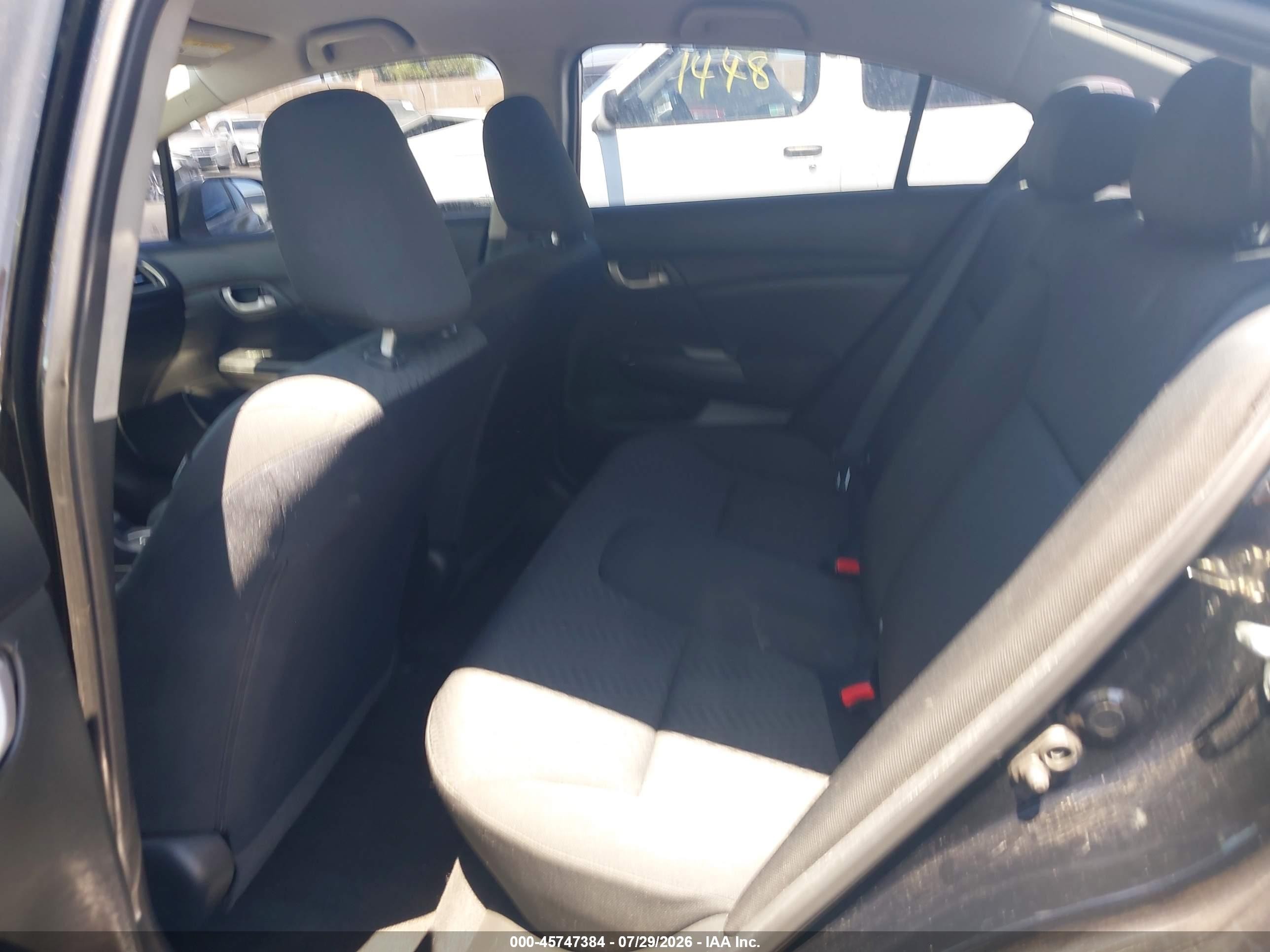 2015 Honda Civic Lx Black vin: 19XFB2F52FE278384