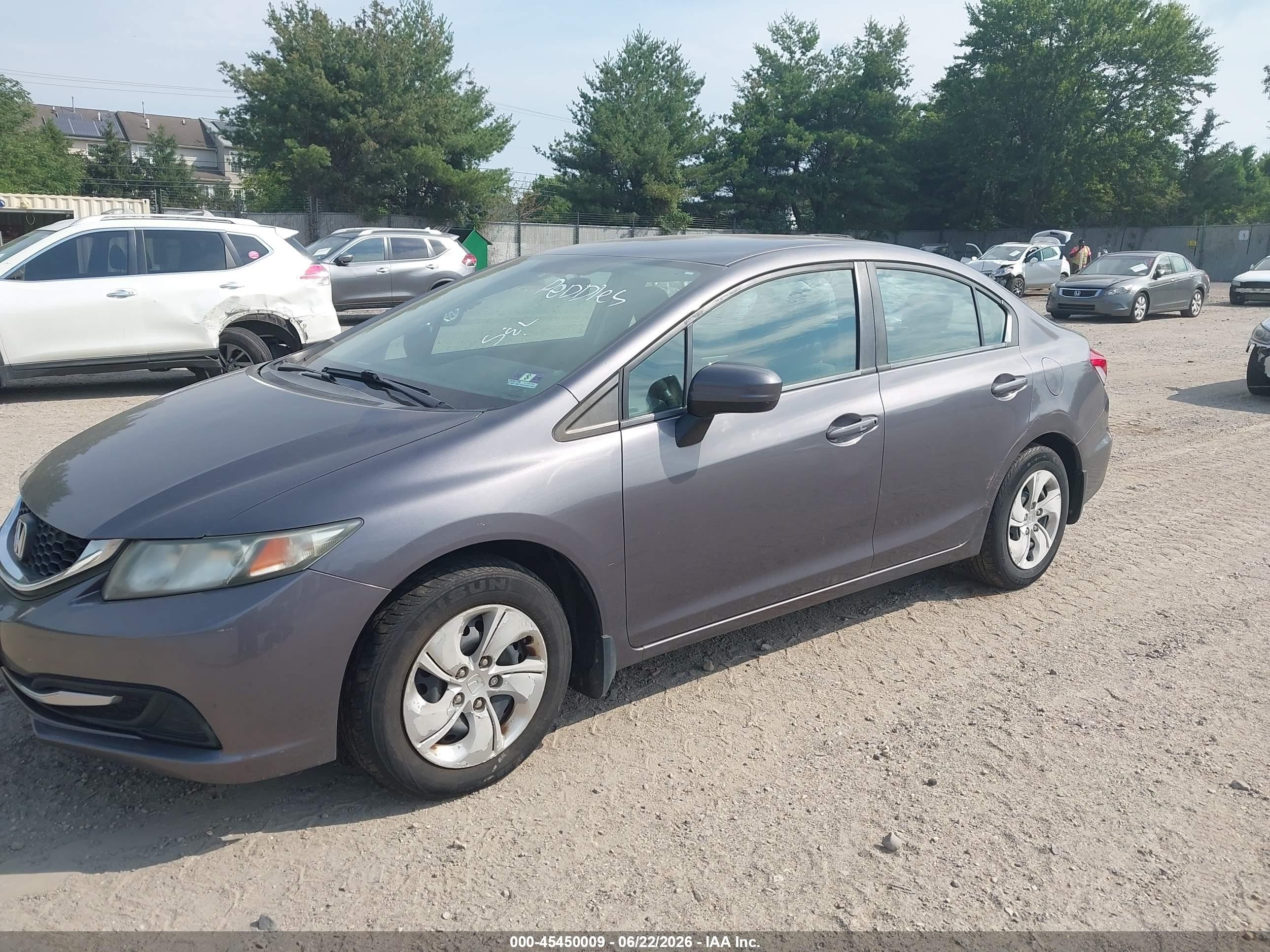 2015 Honda Civic Lx Gray vin: 19XFB2F52FE279695