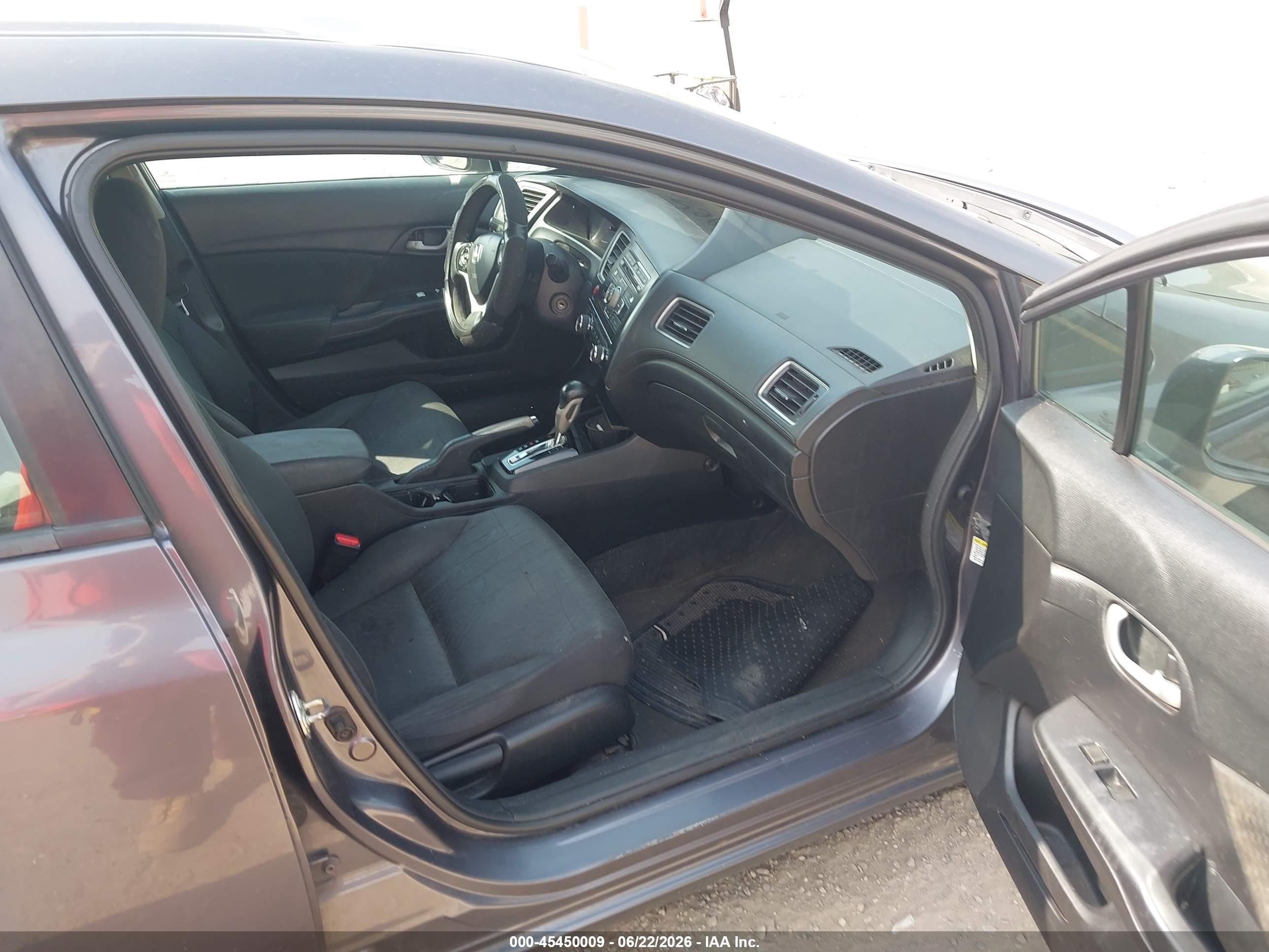 2015 Honda Civic Lx Gray vin: 19XFB2F52FE279695