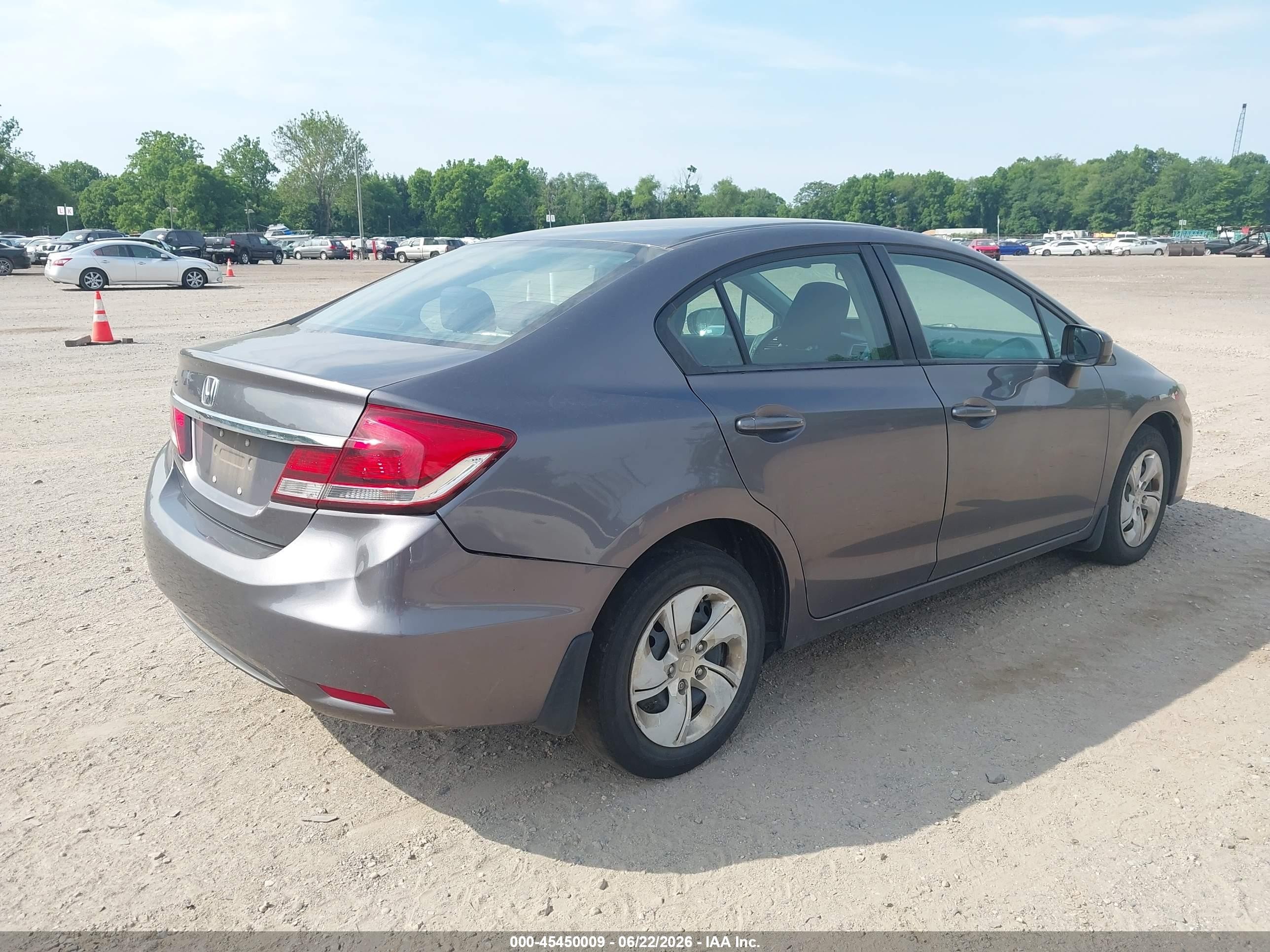 2015 Honda Civic Lx Gray vin: 19XFB2F52FE279695