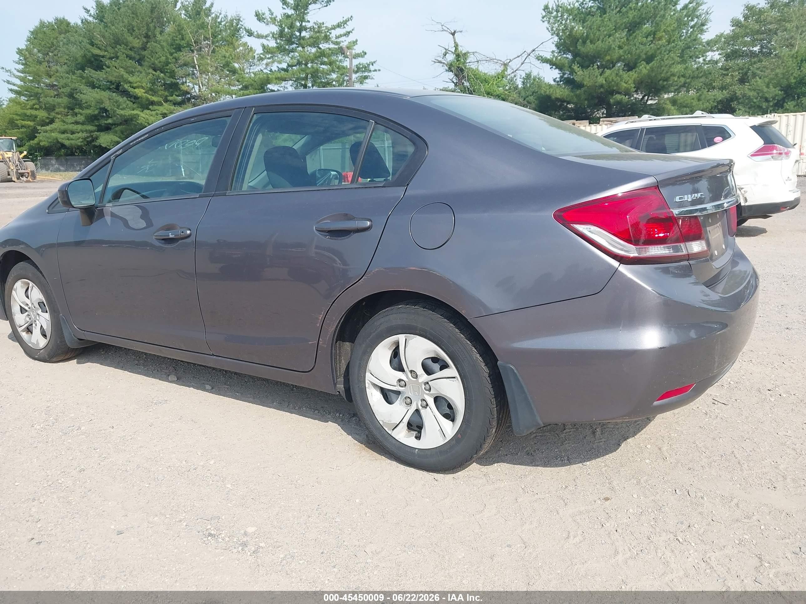 2015 Honda Civic Lx Gray vin: 19XFB2F52FE279695