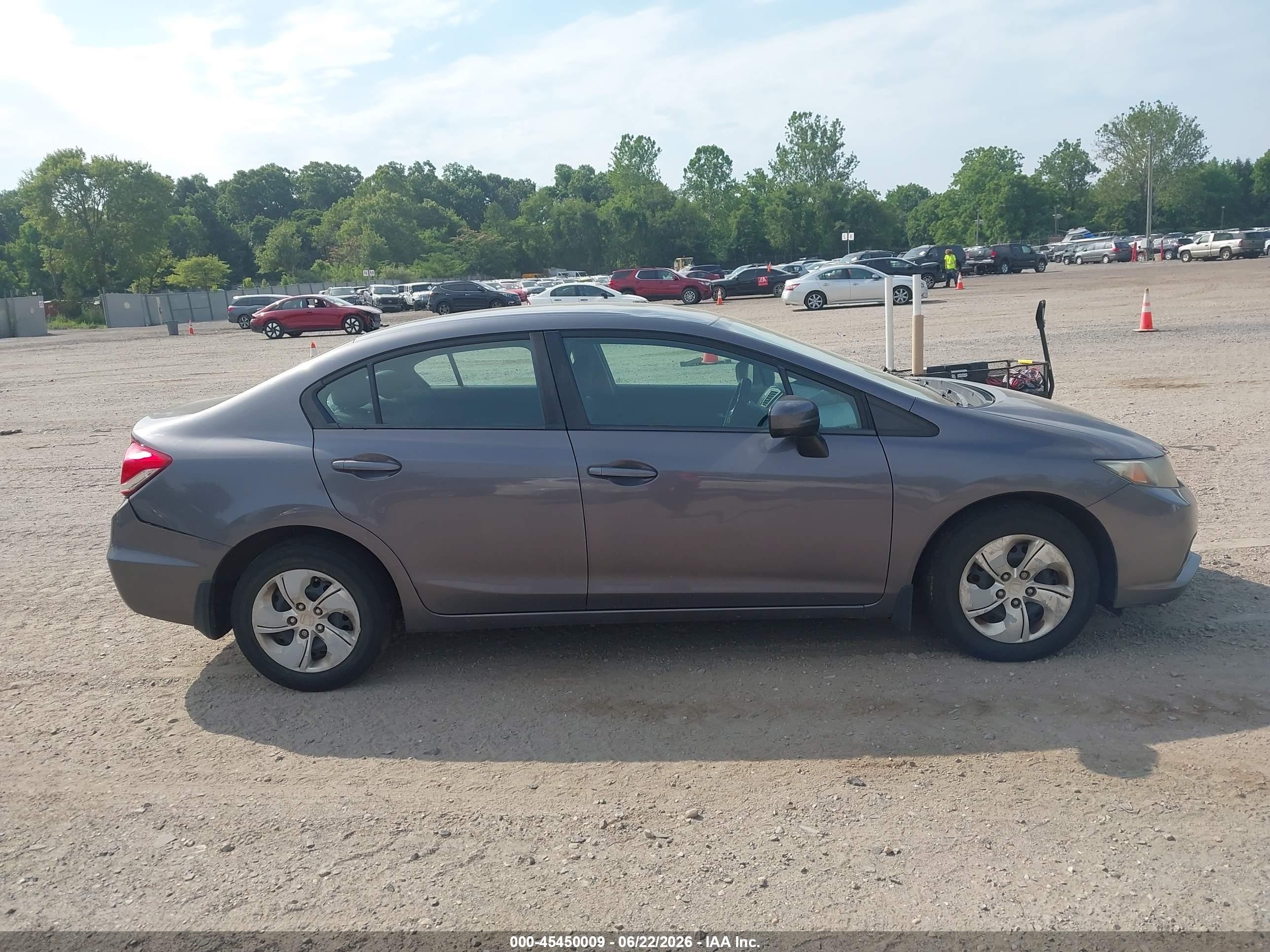 2015 Honda Civic Lx Gray vin: 19XFB2F52FE279695