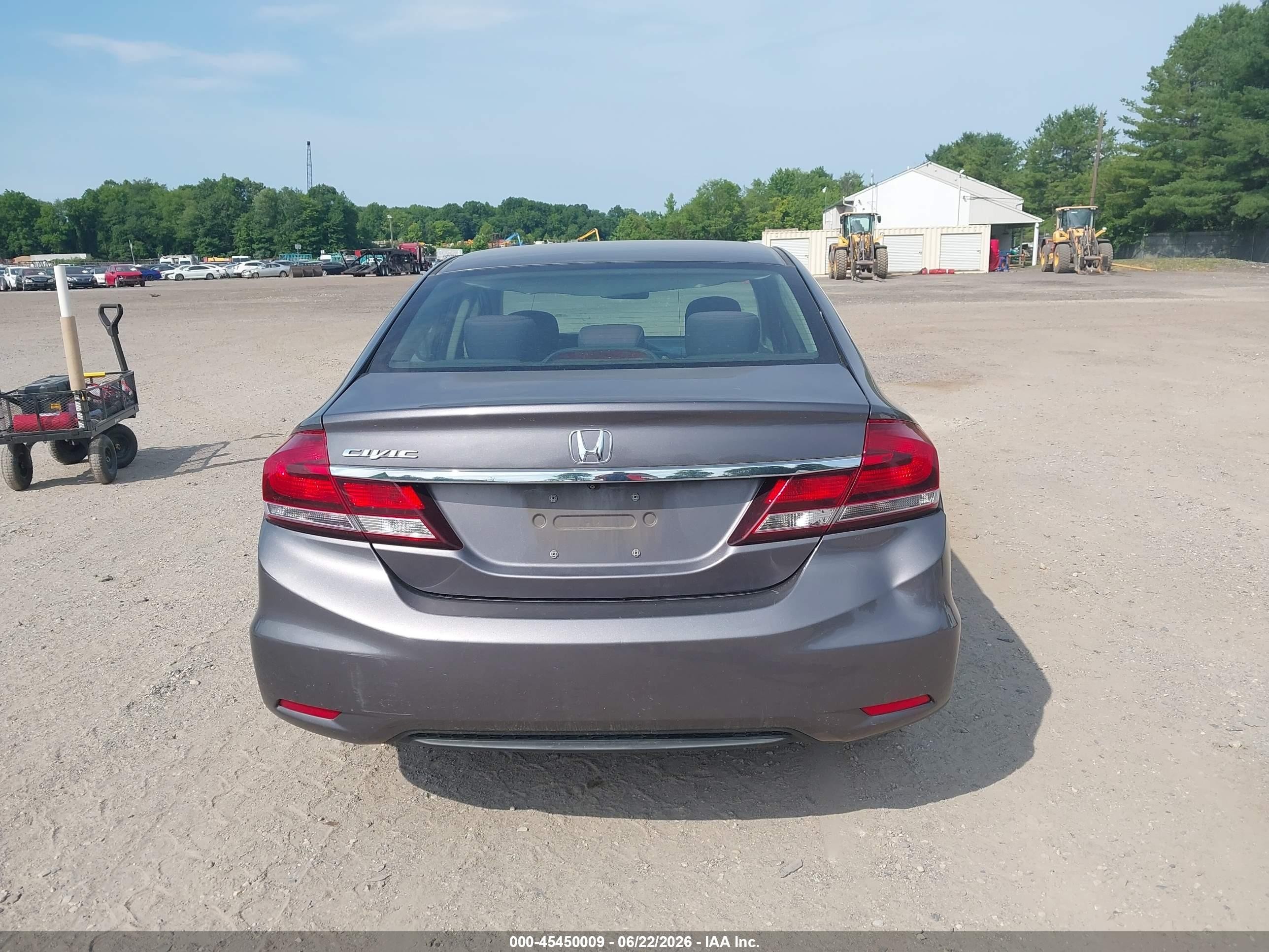 2015 Honda Civic Lx Gray vin: 19XFB2F52FE279695