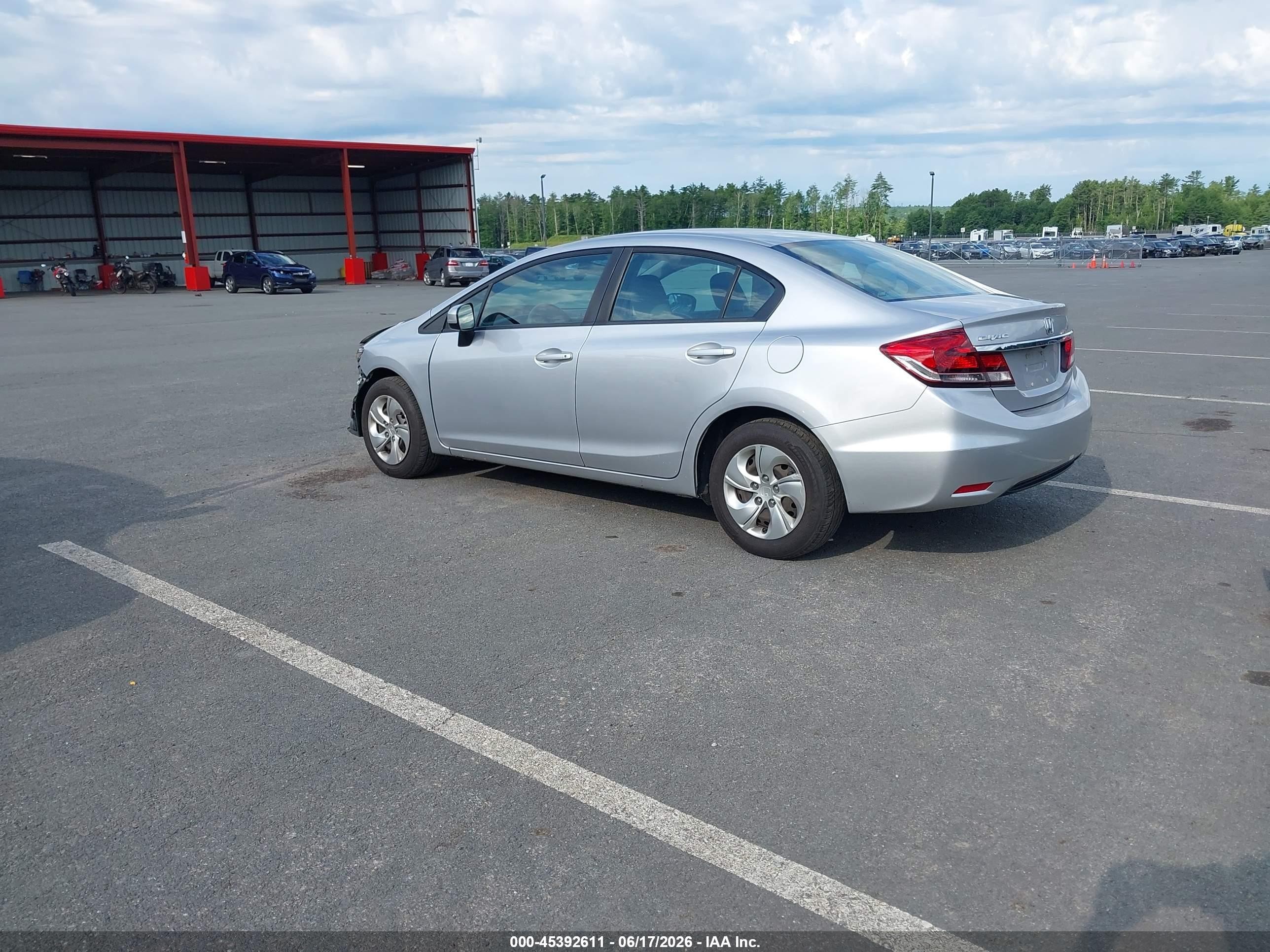 2015 Honda Civic Lx Silver vin: 19XFB2F52FE296805