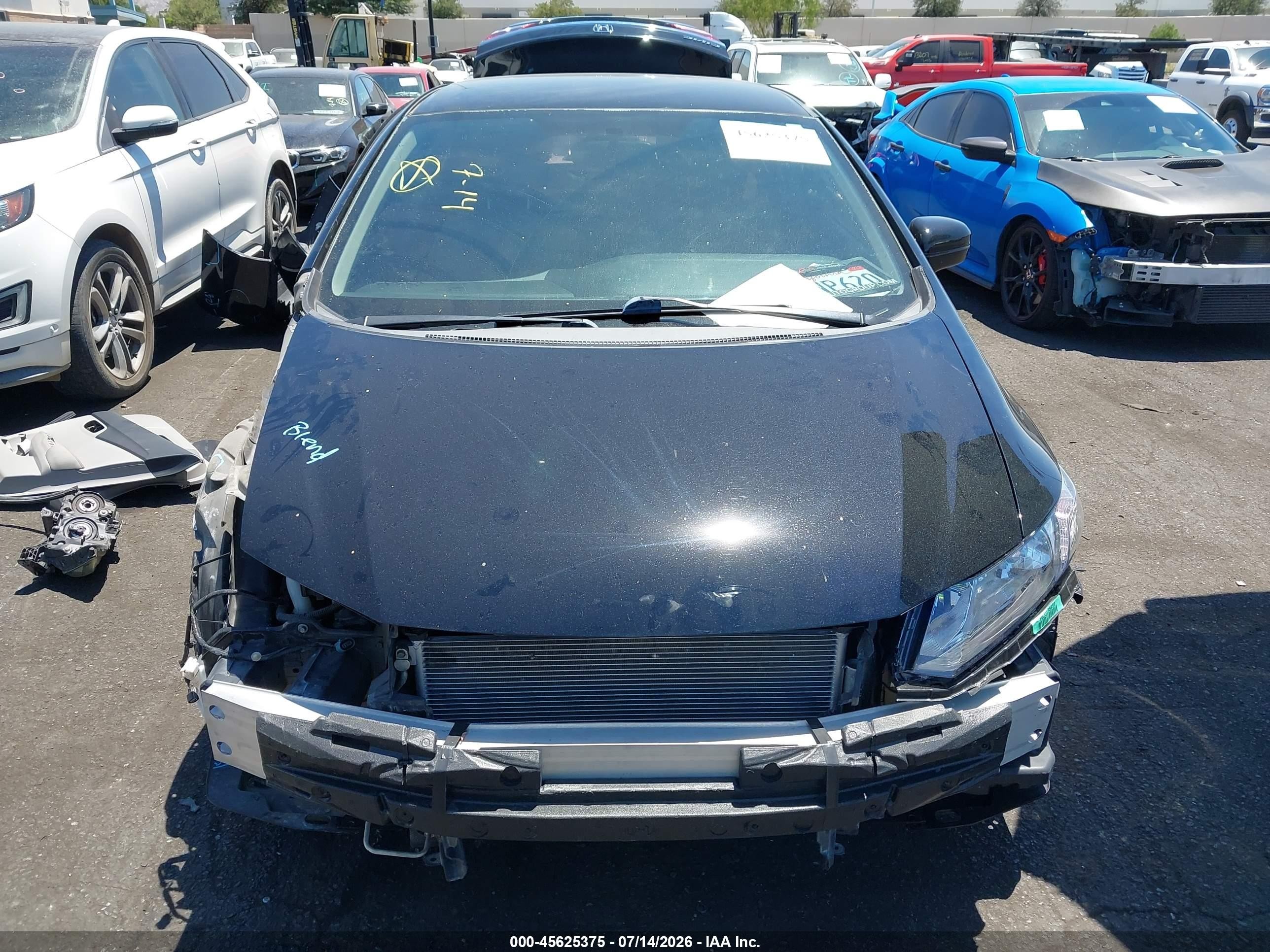 2015 Honda Civic Lx Black vin: 19XFB2F52FE704719