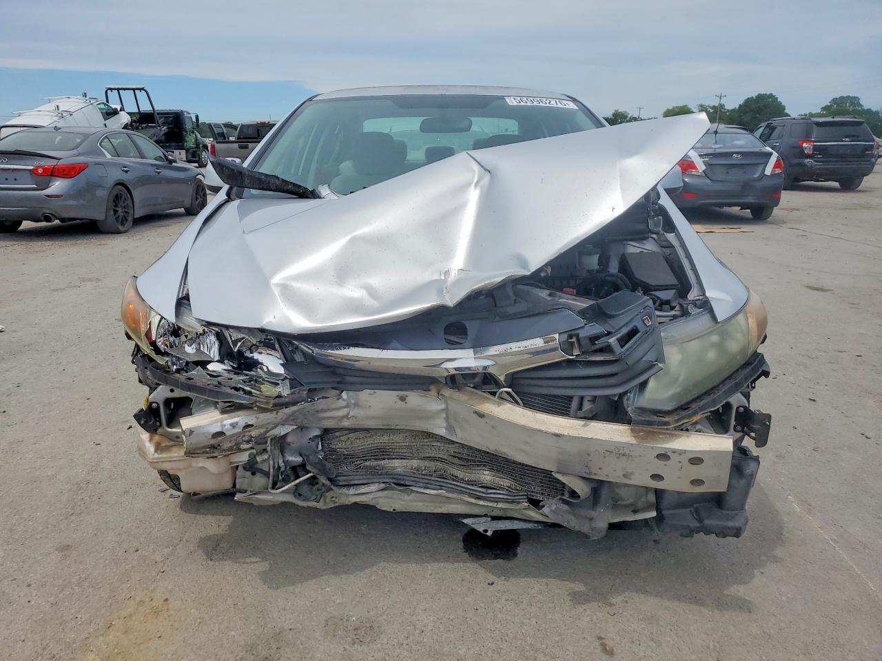 2012 Honda Civic Lx Серебряный vin: 19XFB2F53CE011427