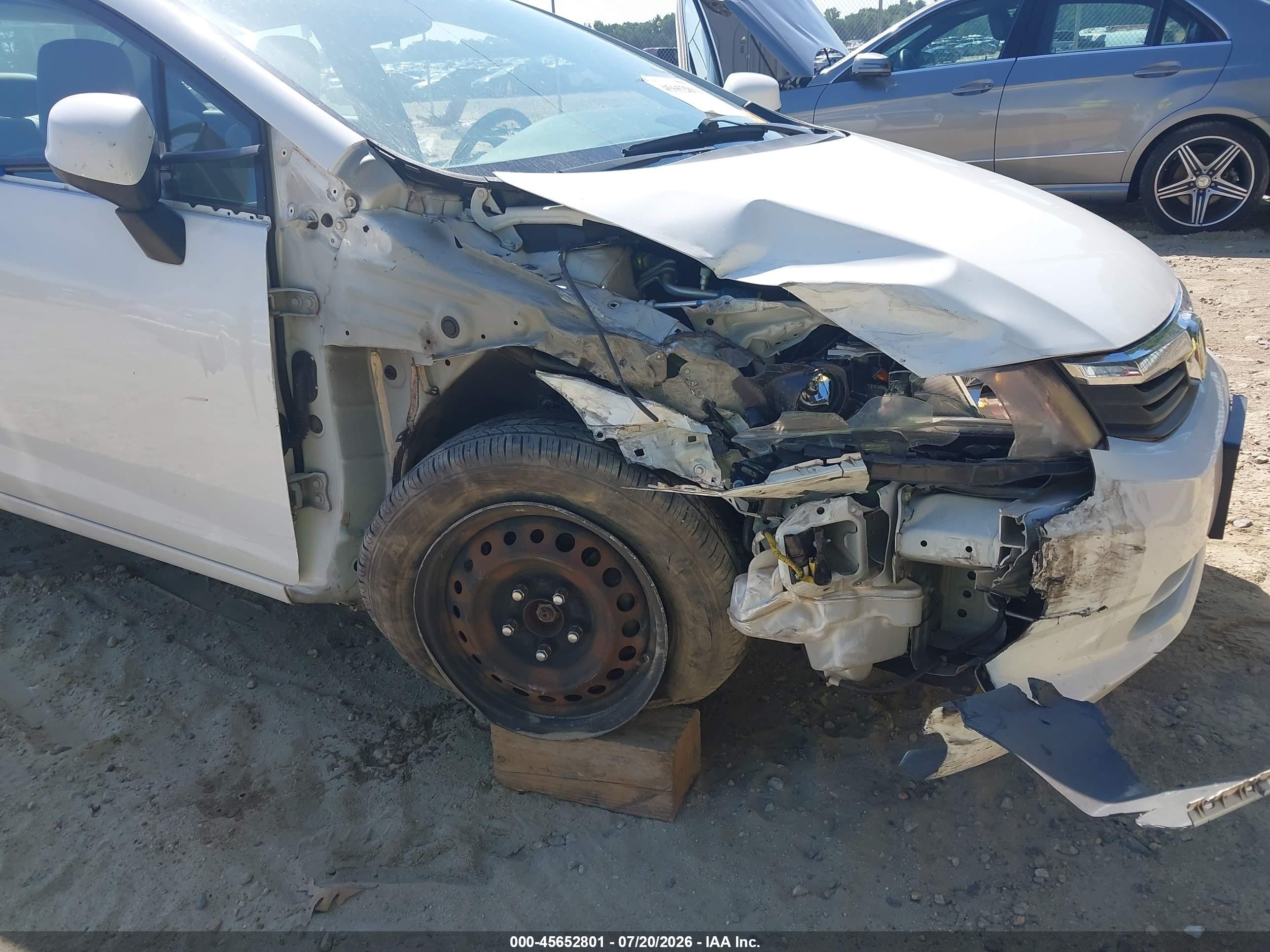 2012 Honda Civic Lx Белый vin: 19XFB2F53CE011685