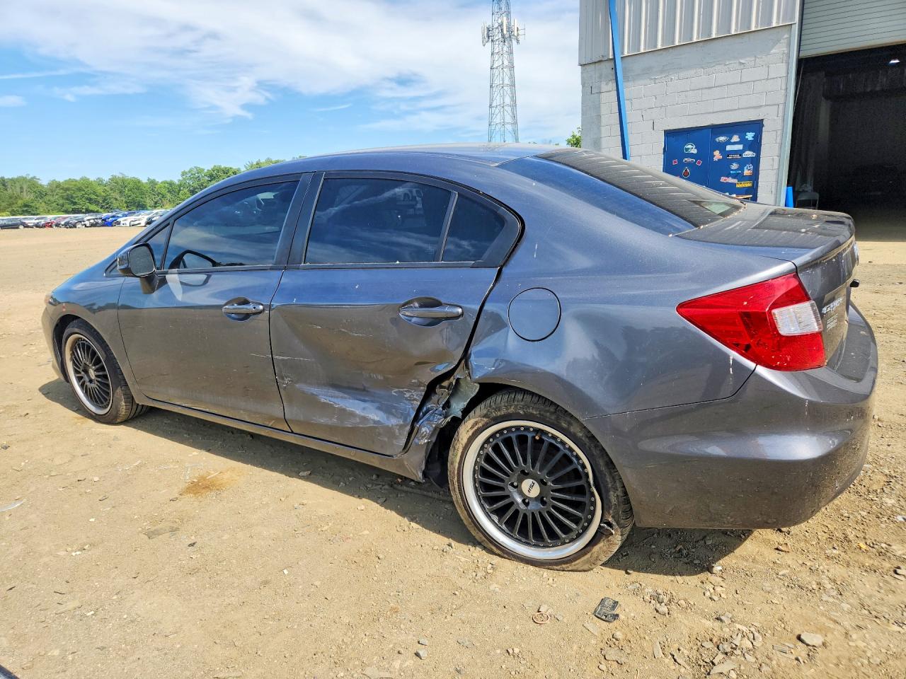 2012 Honda Civic Gray vin: 19XFB2F53CE043326