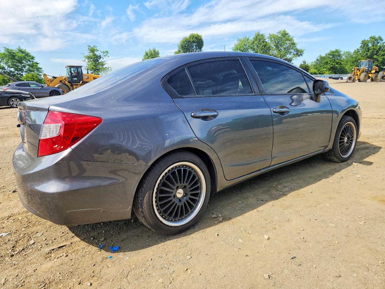 2012 Honda Civic Gray vin: 19XFB2F53CE043326
