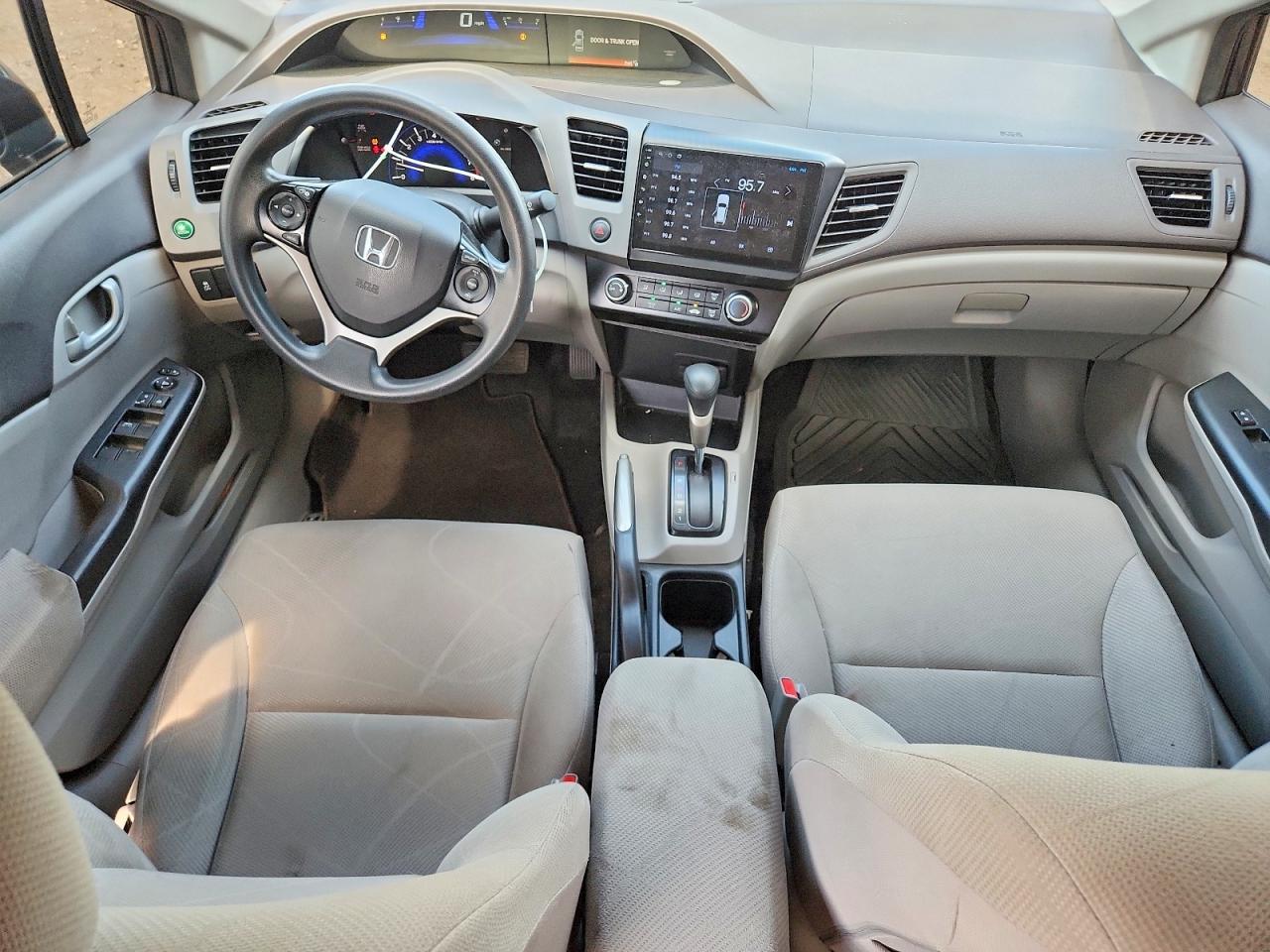 2012 Honda Civic Gray vin: 19XFB2F53CE043326