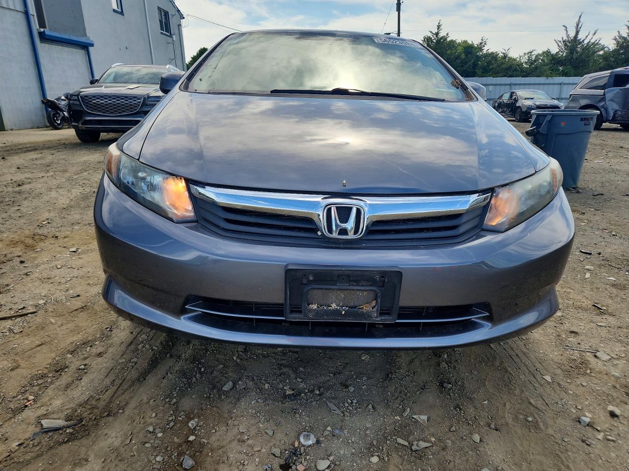 2012 Honda Civic Gray vin: 19XFB2F53CE043326