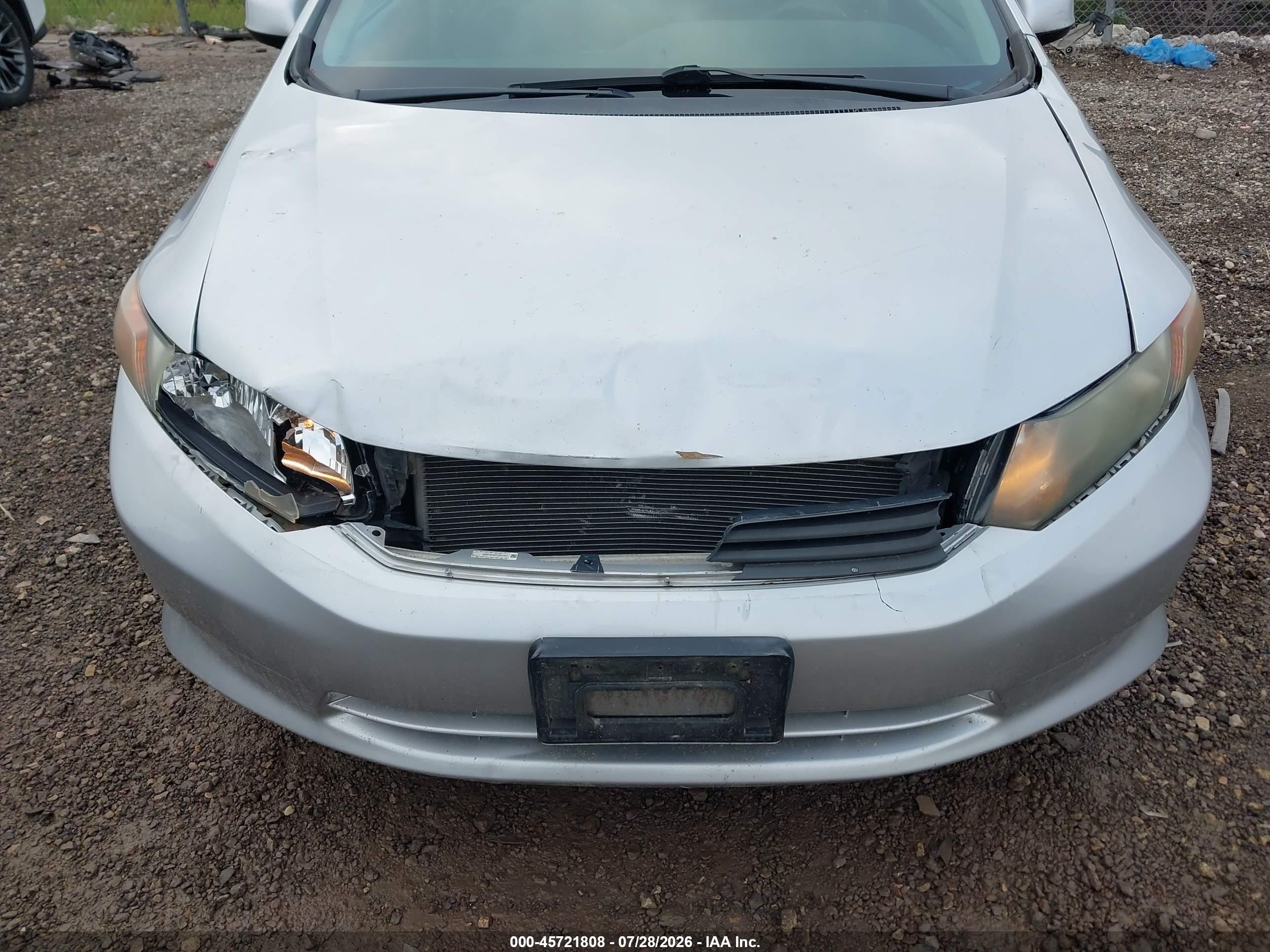 2012 Honda Civic Lx Silver vin: 19XFB2F53CE049336