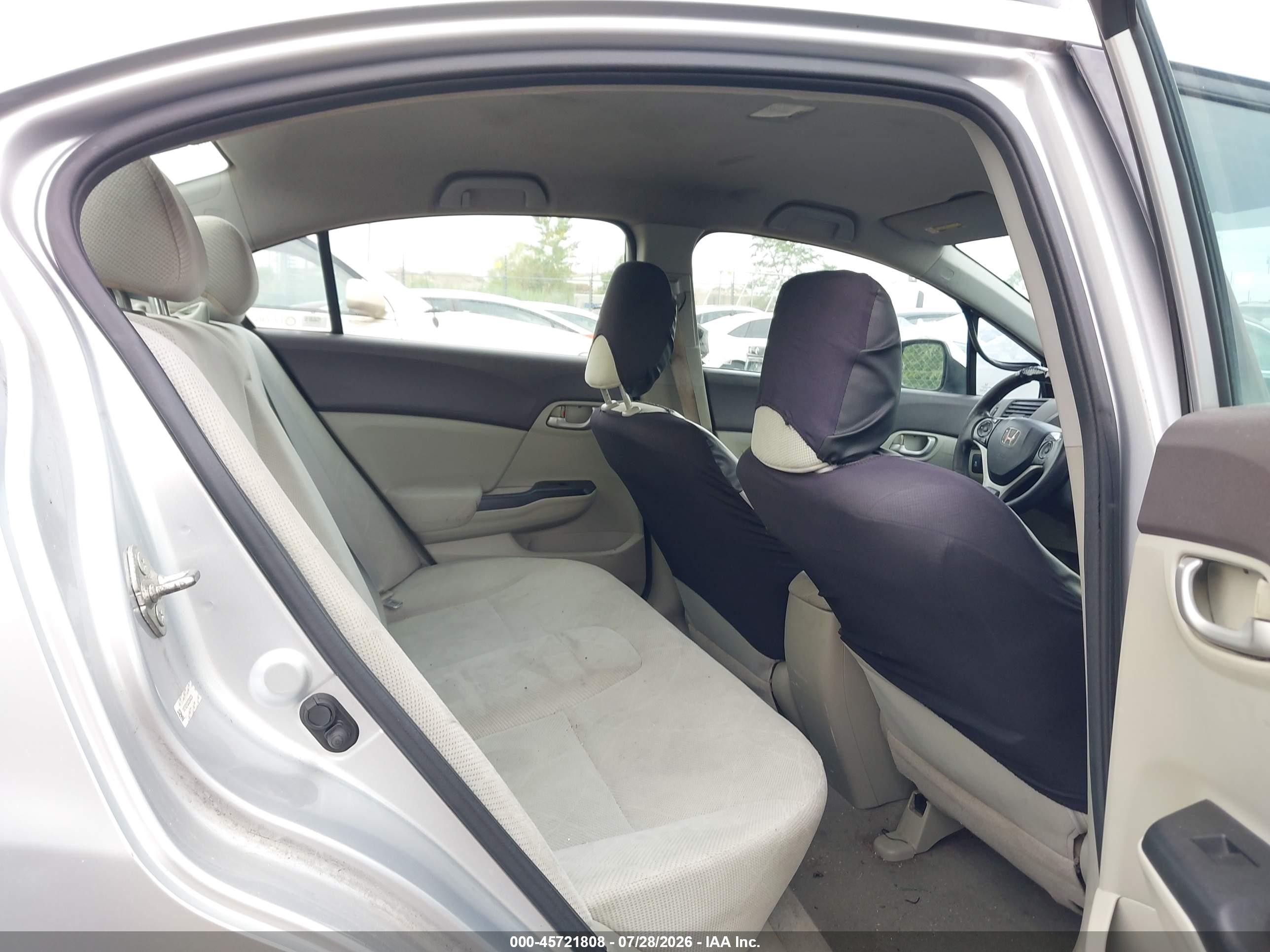 2012 Honda Civic Lx Silver vin: 19XFB2F53CE049336