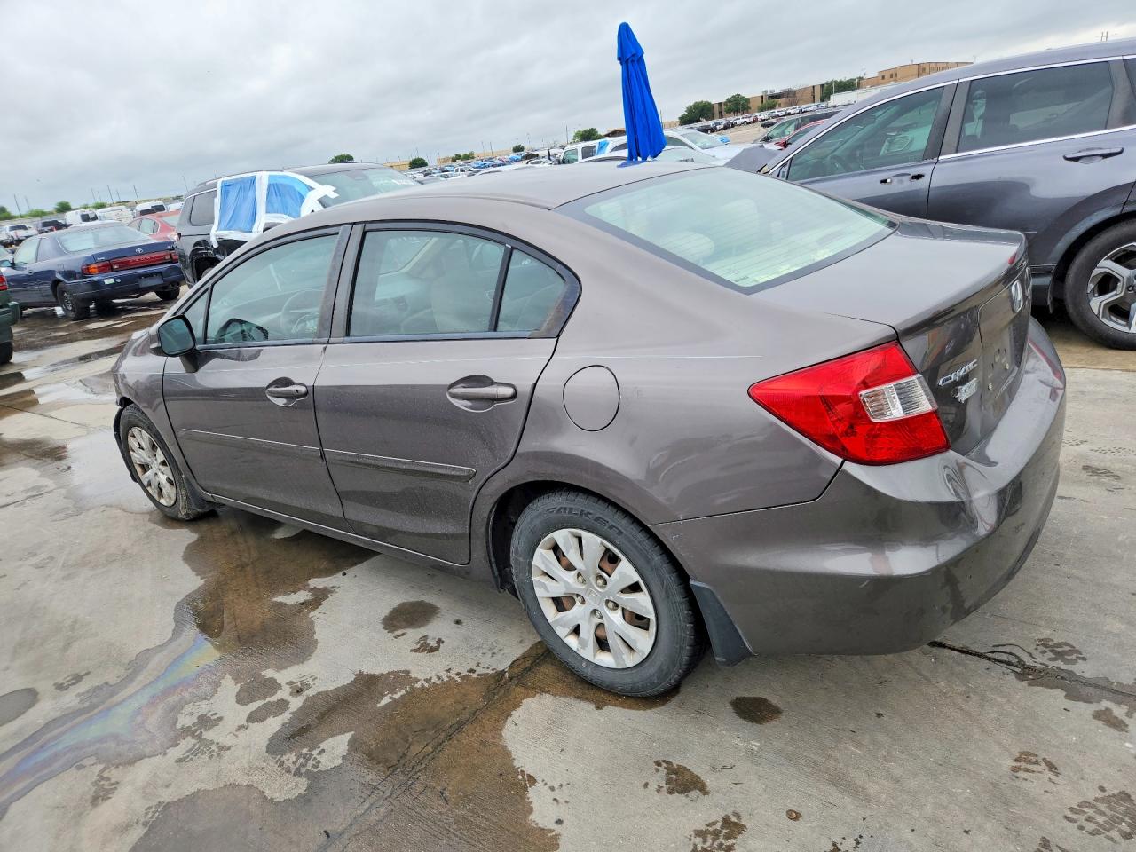 2012 Honda Civic Lx Brown vin: 19XFB2F53CE051202