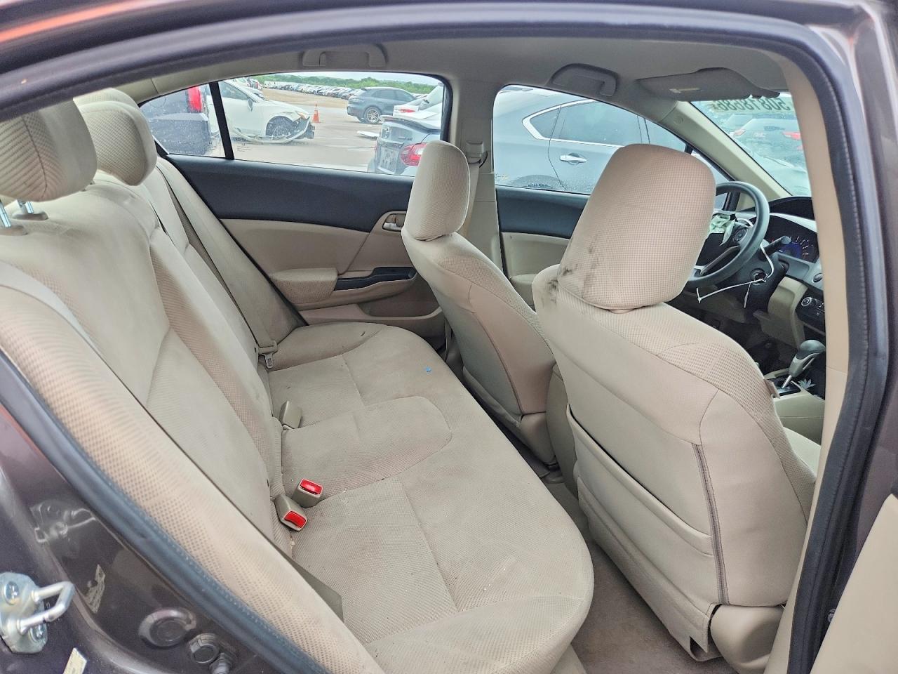 2012 Honda Civic Lx Brown vin: 19XFB2F53CE051202