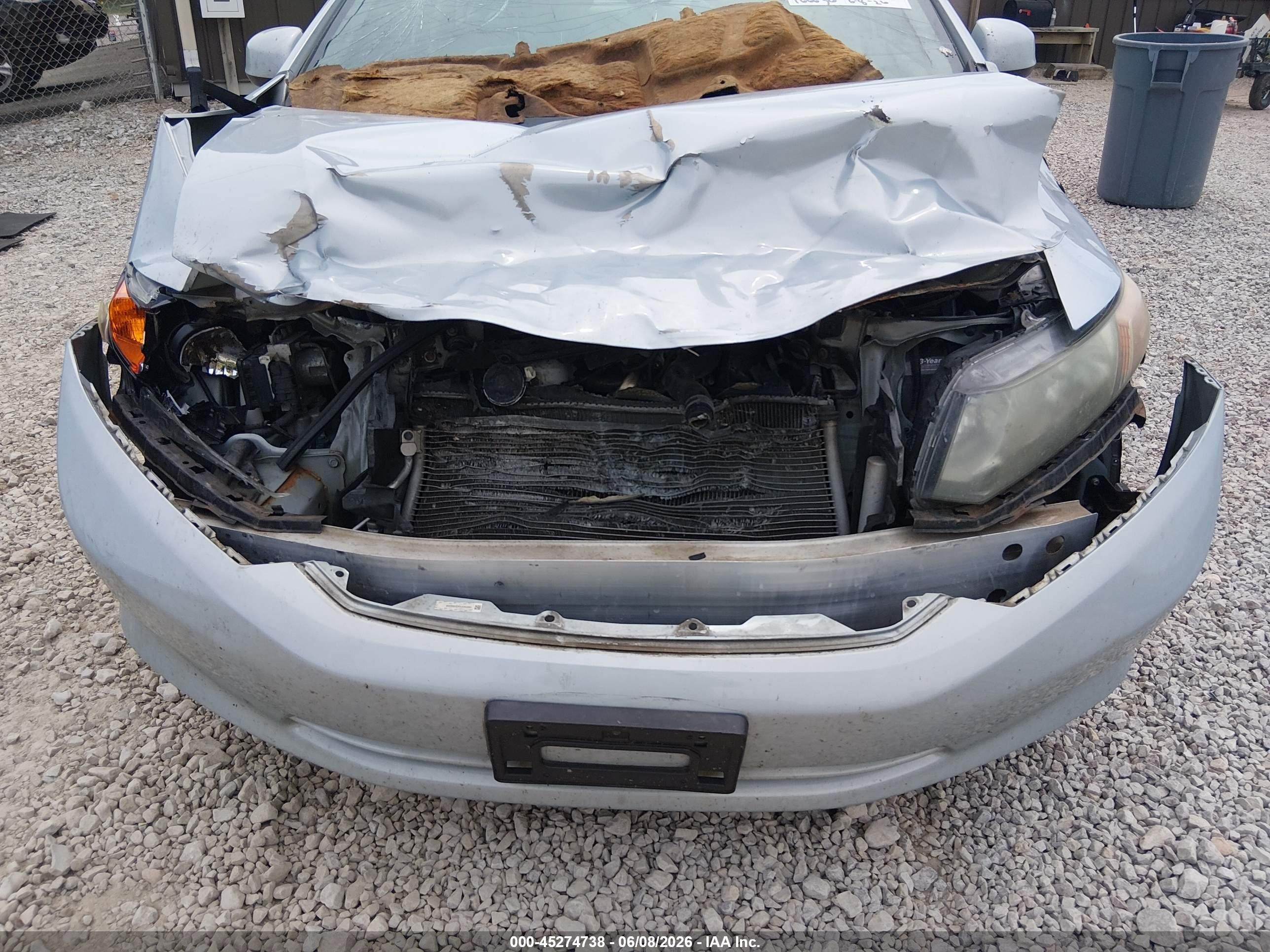 2012 Honda Civic Lx Silver vin: 19XFB2F53CE058408