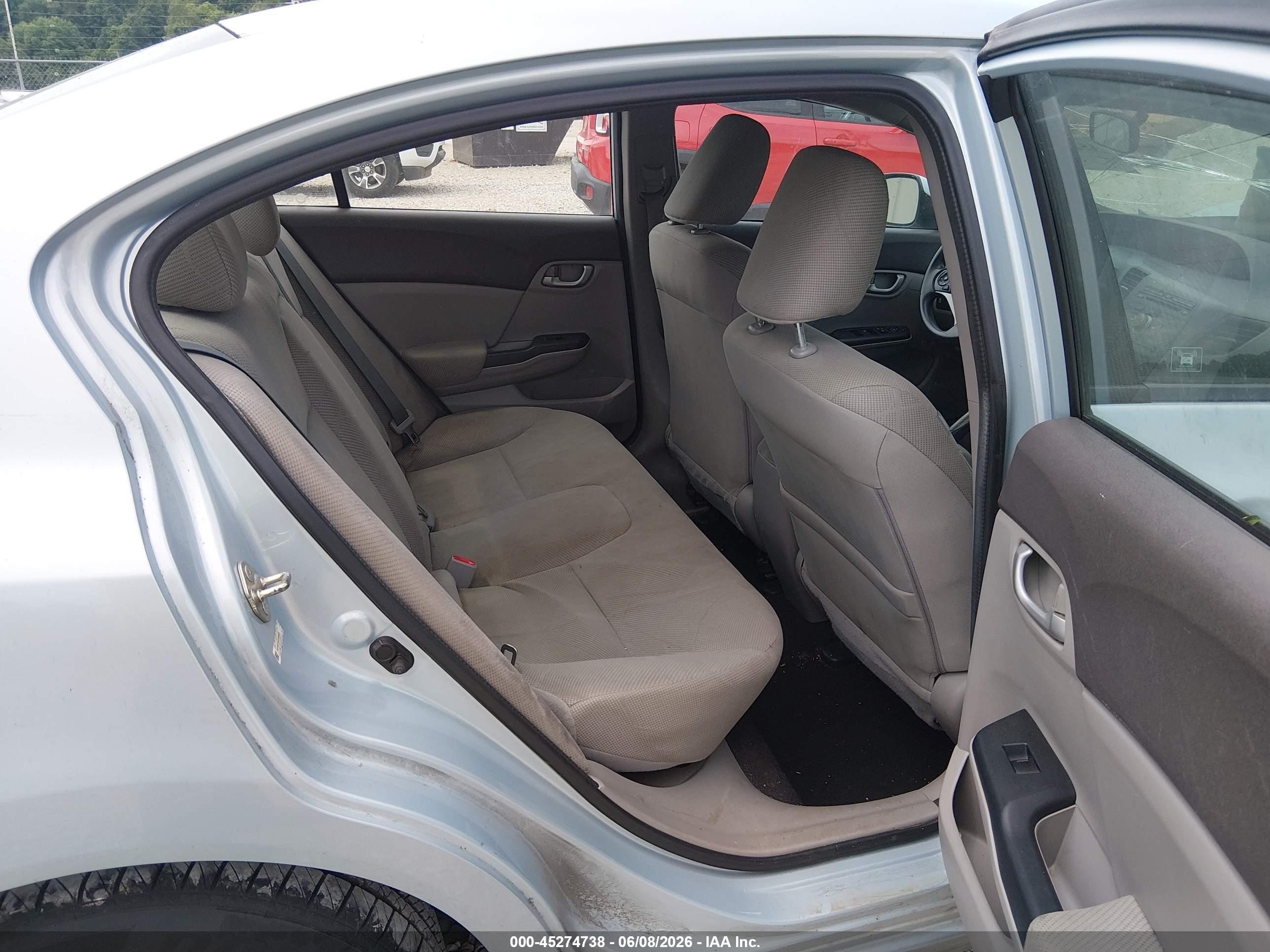 2012 Honda Civic Lx Silver vin: 19XFB2F53CE058408