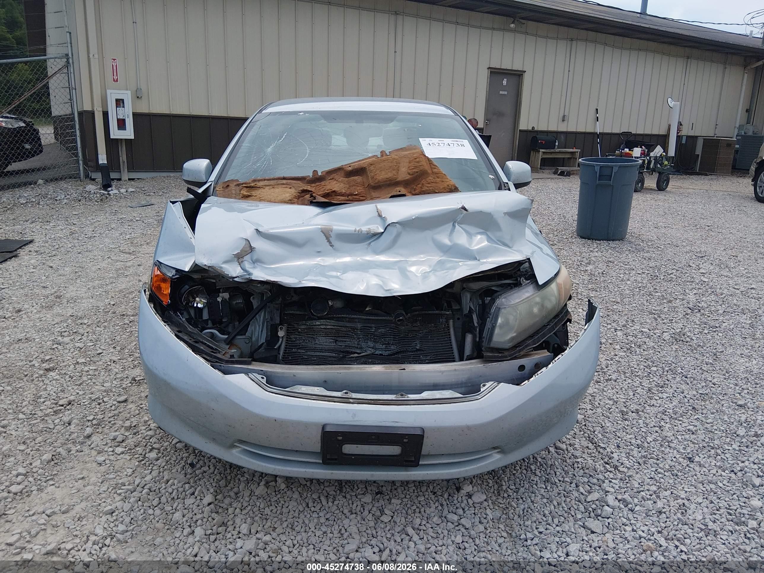 2012 Honda Civic Lx Silver vin: 19XFB2F53CE058408