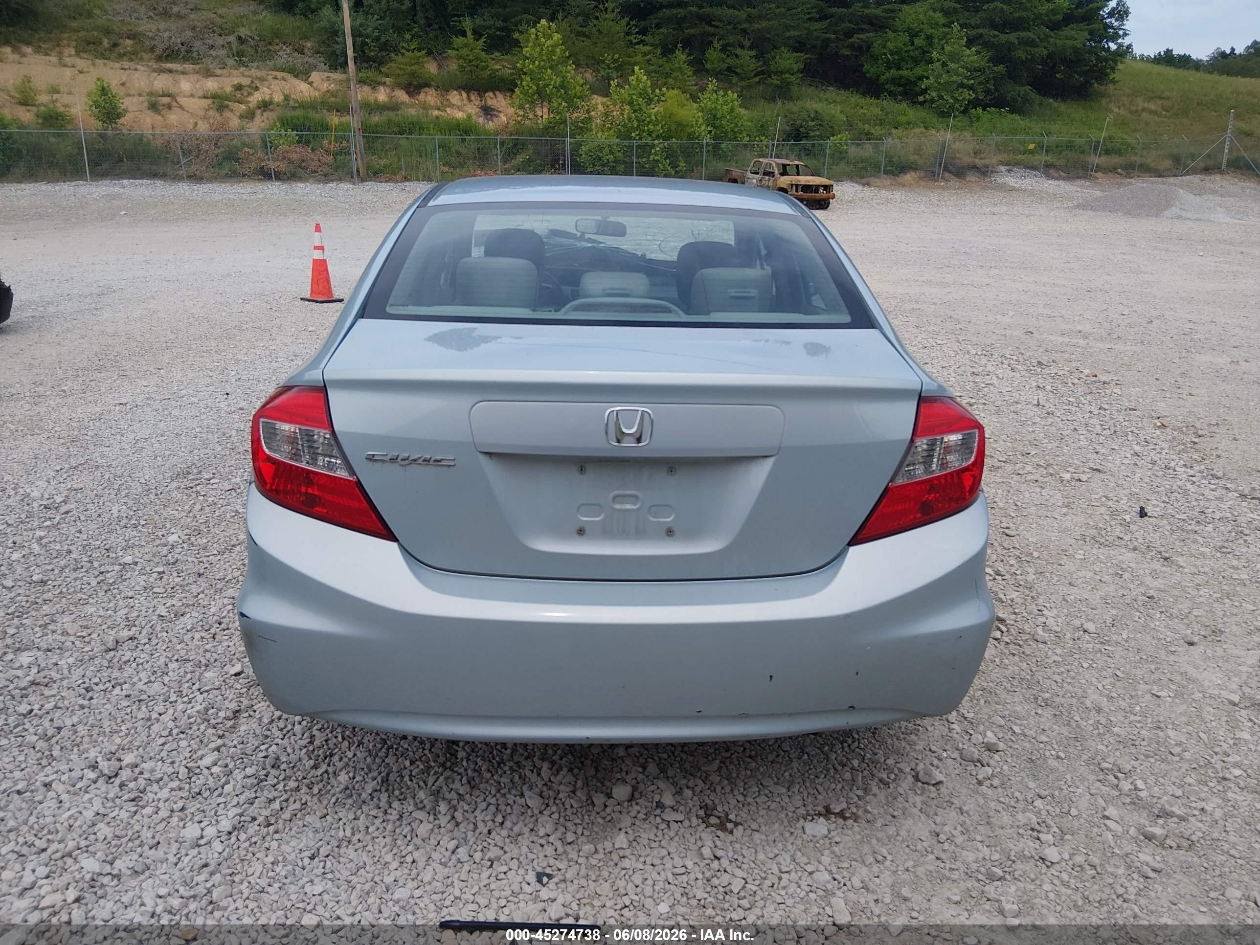2012 Honda Civic Lx Silver vin: 19XFB2F53CE058408