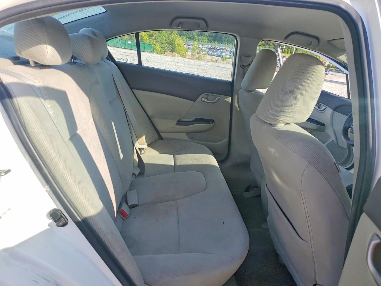 2012 Honda Civic Lx White vin: 19XFB2F53CE060899