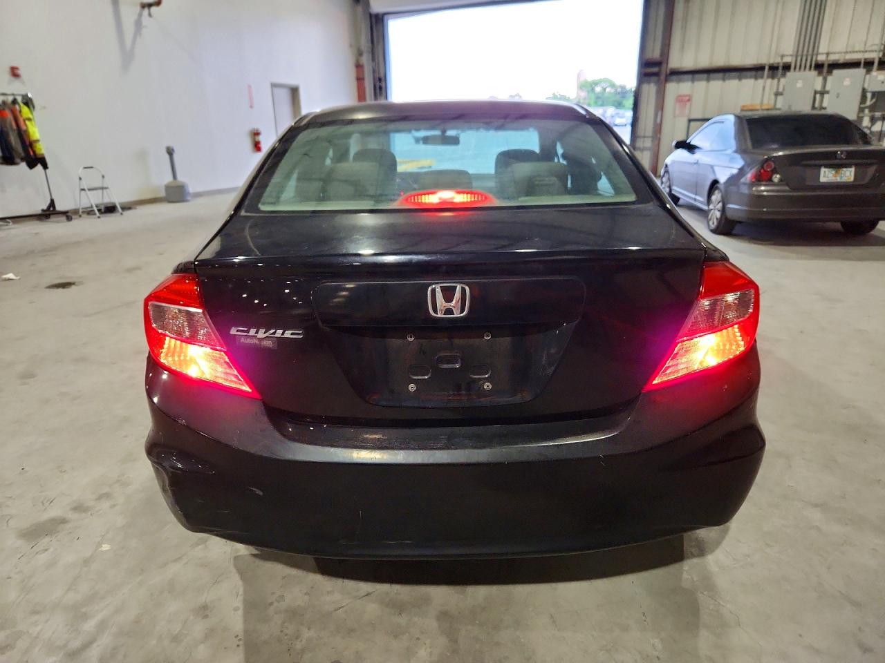 2012 Honda Civic Lx Black vin: 19XFB2F53CE066668