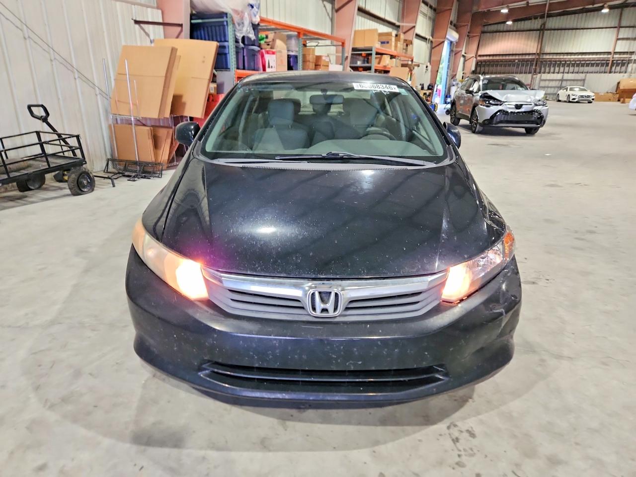 2012 Honda Civic Lx Black vin: 19XFB2F53CE066668