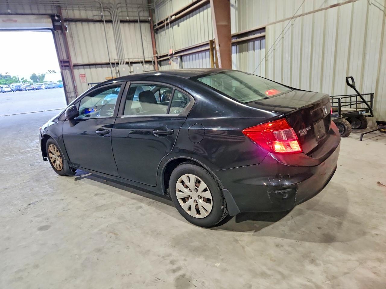 2012 Honda Civic Lx Black vin: 19XFB2F53CE066668