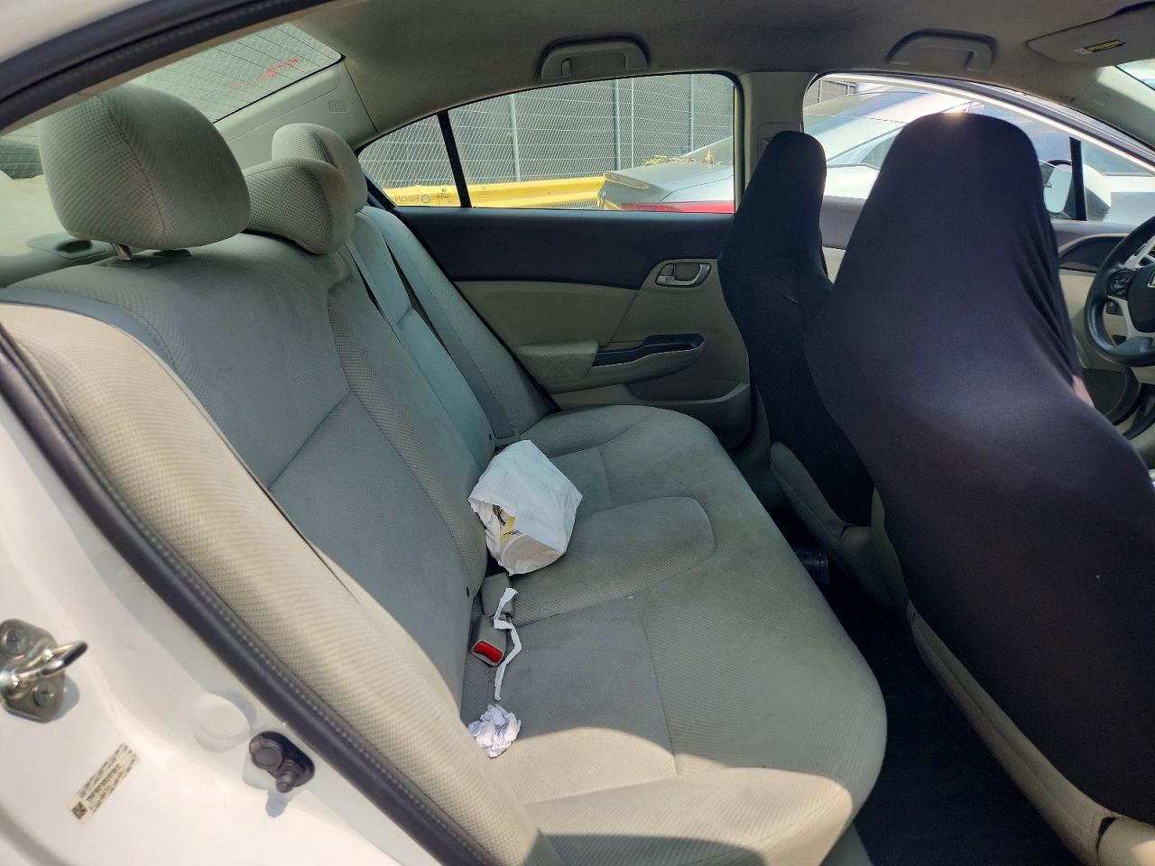 2012 Honda Civic Lx White vin: 19XFB2F53CE070512