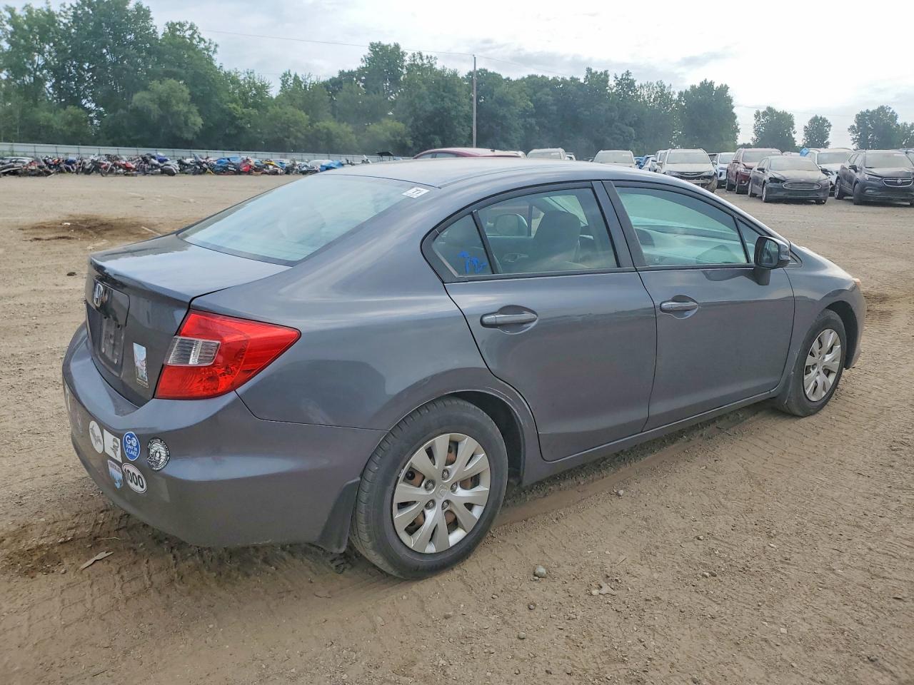2012 Honda Civic Lx Silver vin: 19XFB2F53CE074043