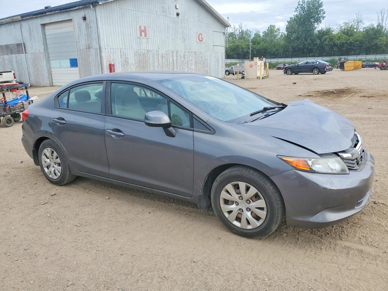 2012 Honda Civic Lx Silver vin: 19XFB2F53CE074043