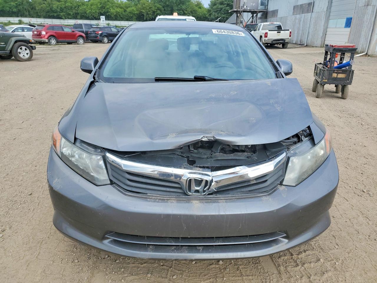 2012 Honda Civic Lx Silver vin: 19XFB2F53CE074043