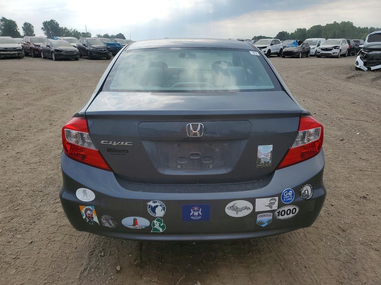 2012 Honda Civic Lx Silver vin: 19XFB2F53CE074043