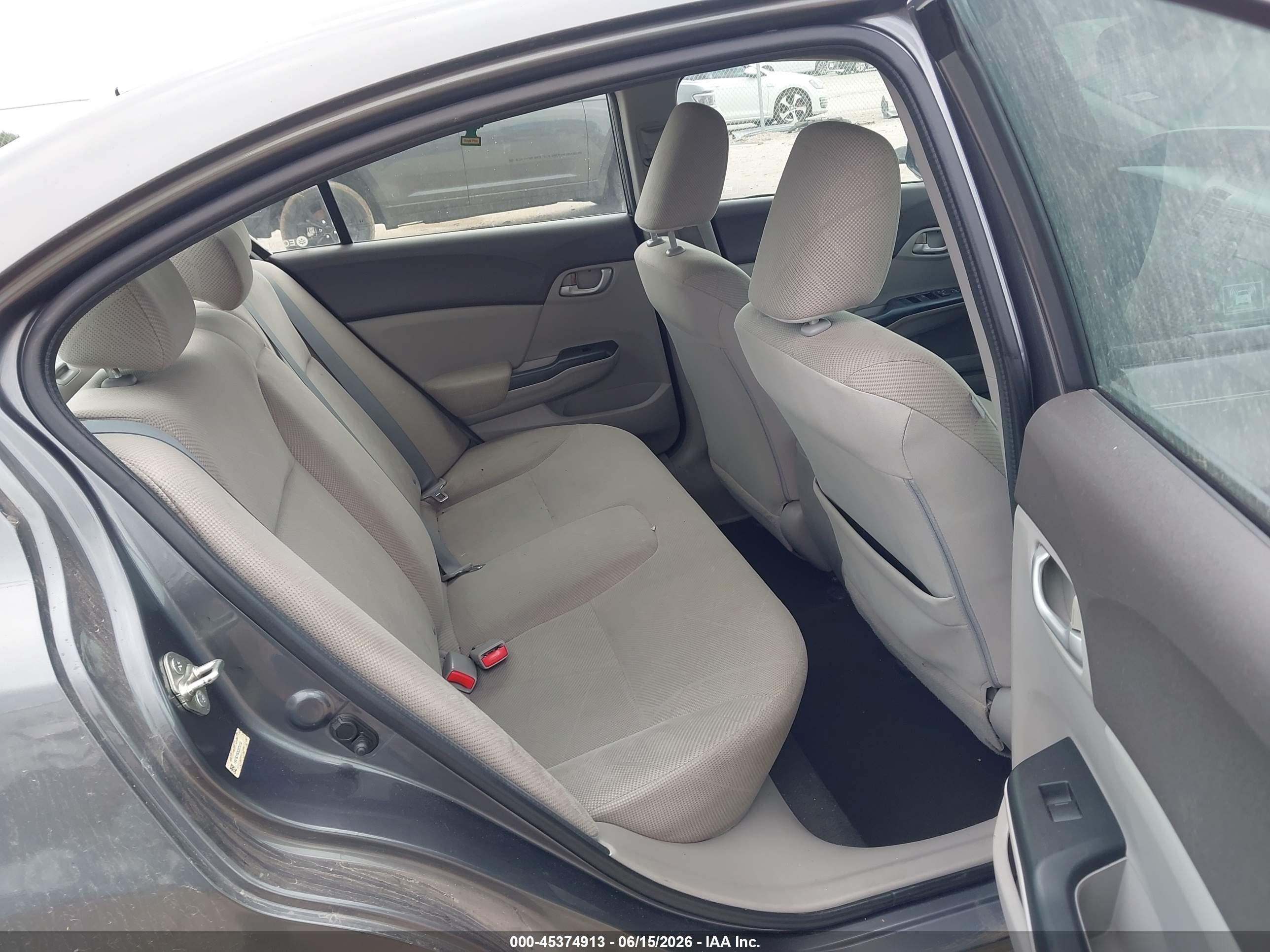 2012 Honda Civic Lx Серый vin: 19XFB2F53CE076133