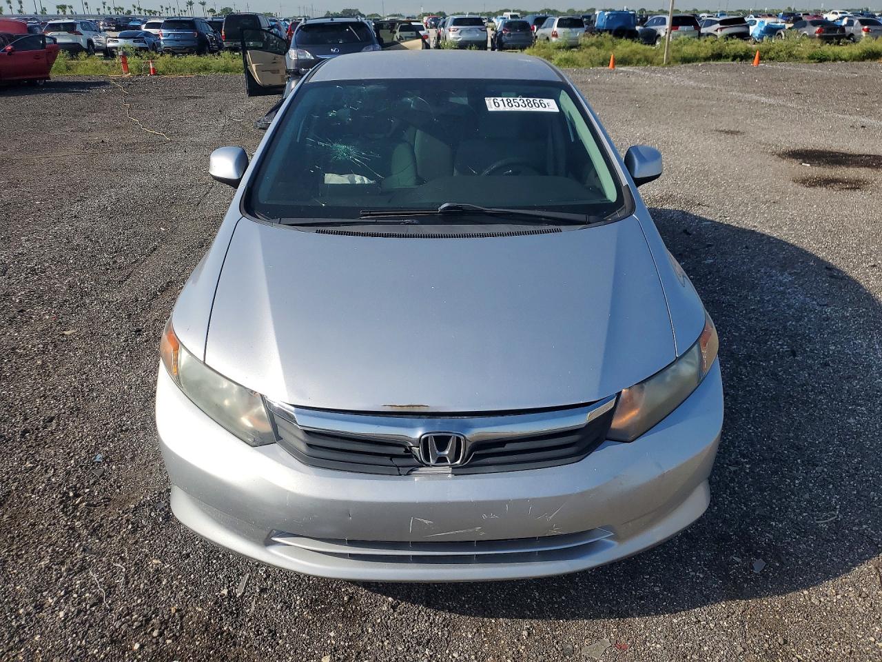 2012 Honda Civic Lx Silver vin: 19XFB2F53CE088458